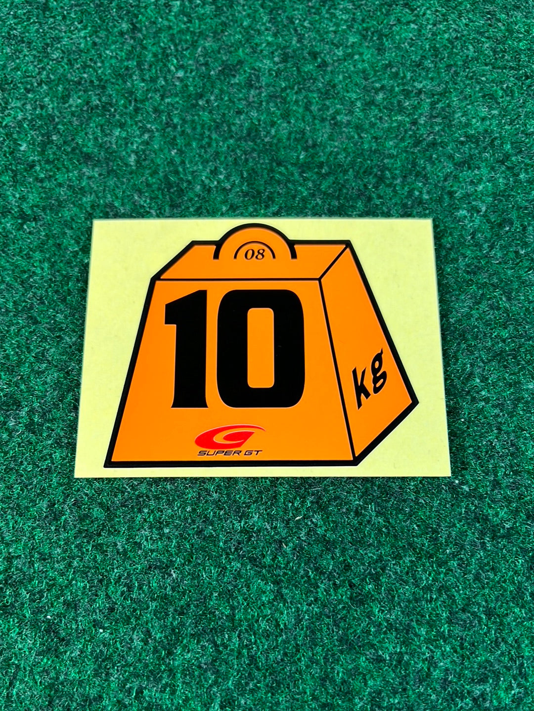 Super GT 2008 - Commemorative 10KG Weight Penalty Collectible Sticker