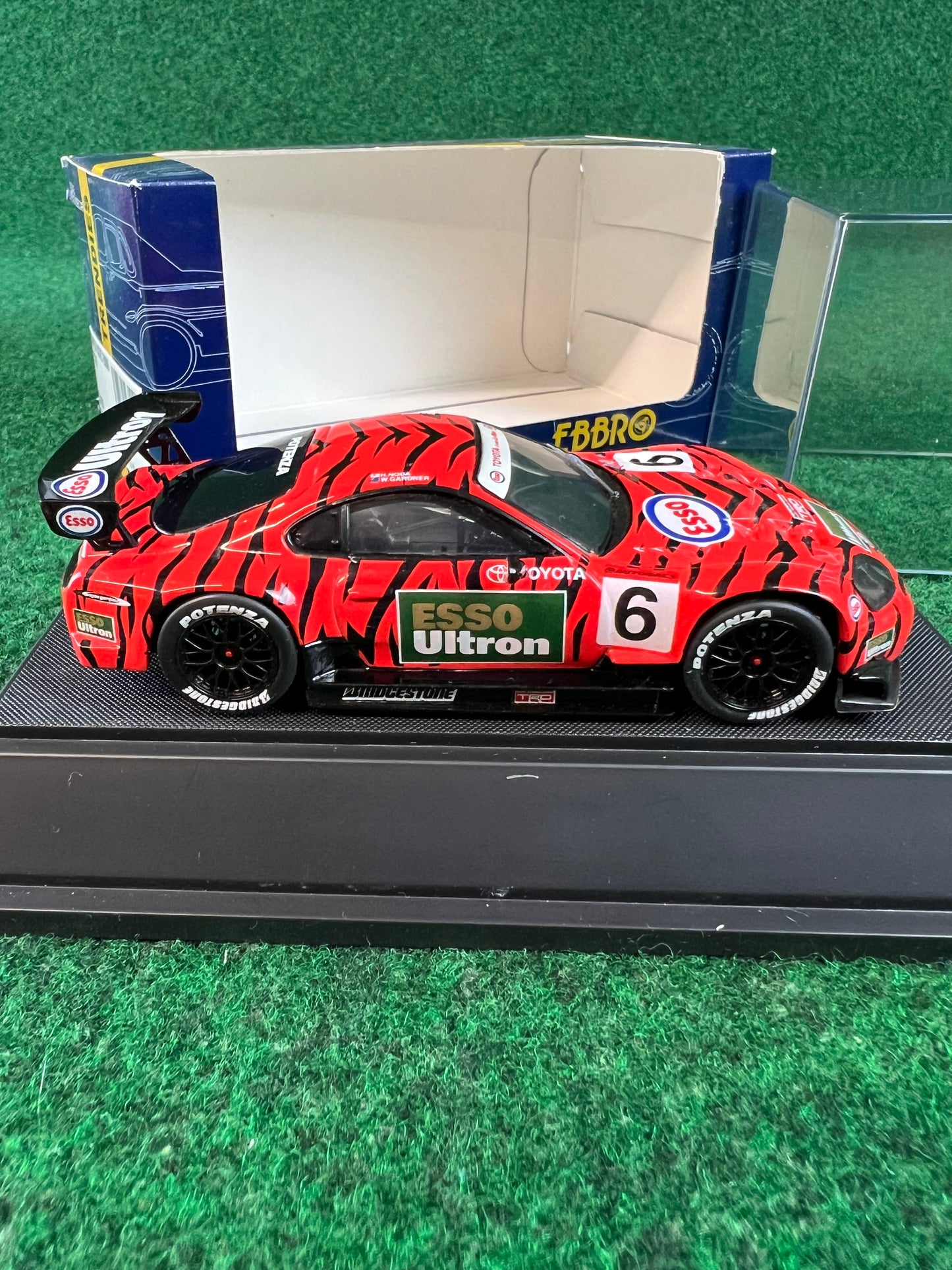 EBBRO Trendies - ESSO Ultron Toyota Supra 2000 (Red & Black) 1/43 Scale Diecast