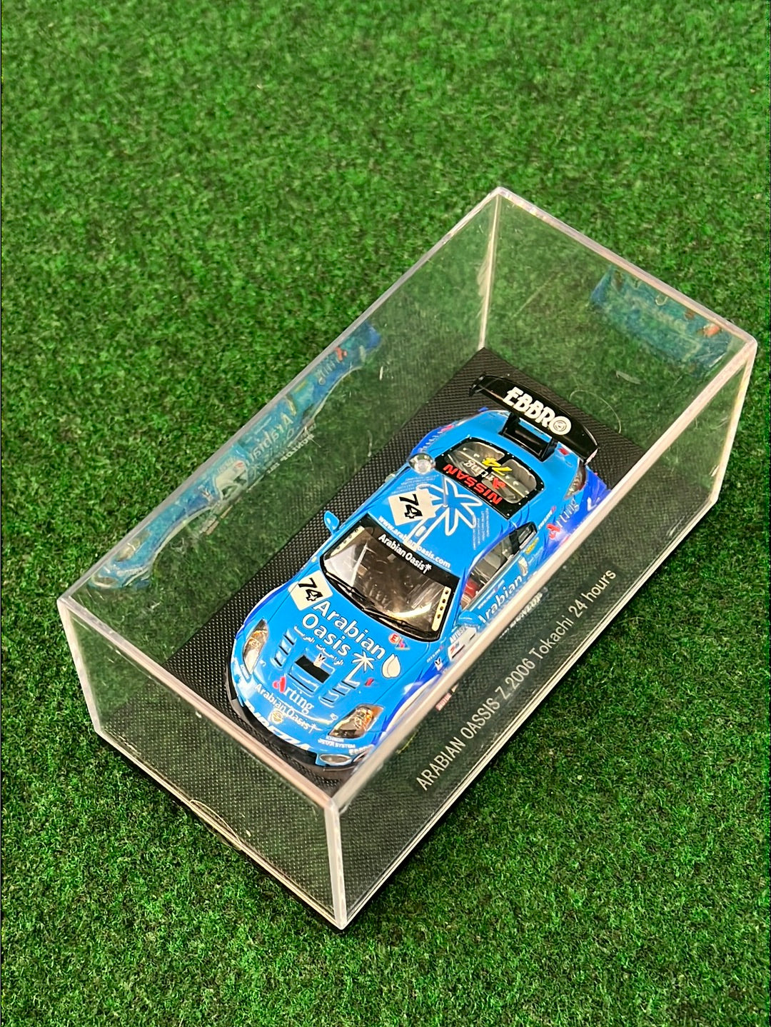 EBBRO Racing Collection: Arabian Oasis Nissan Fairlady Z Z33 - Tokachi 24 Hours Version 1/43 Scale Diecast
