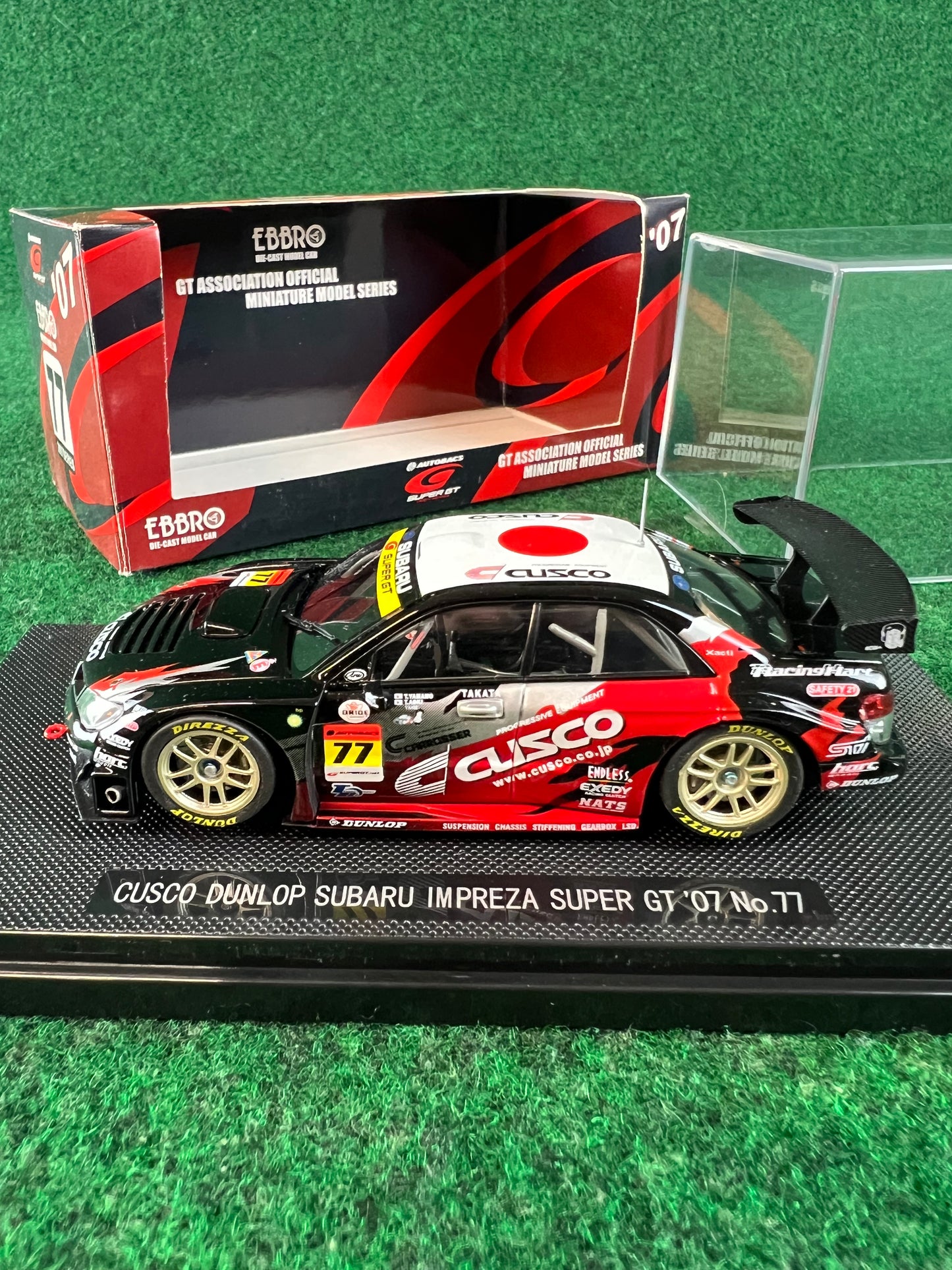 EBBRO SuperGT 2007 #77 Cusco Dunlop Subaru Impreza WRX STI 1/43 Scale Diecast