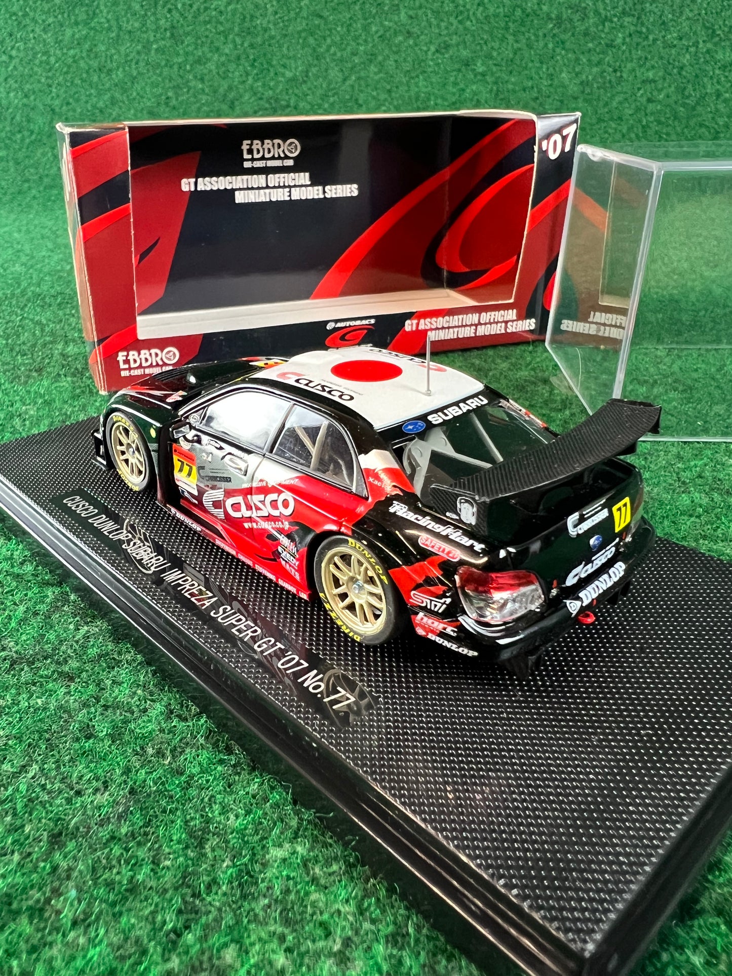 EBBRO SuperGT 2007 #77 Cusco Dunlop Subaru Impreza WRX STI 1/43 Scale Diecast
