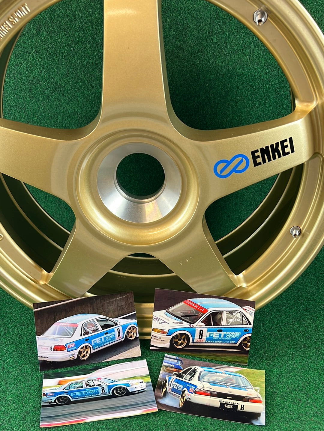 ENKEI - FET Power Craft Toyota Corolla #8 Car NEW! Unused! JTCC Center Lock Race Wheel