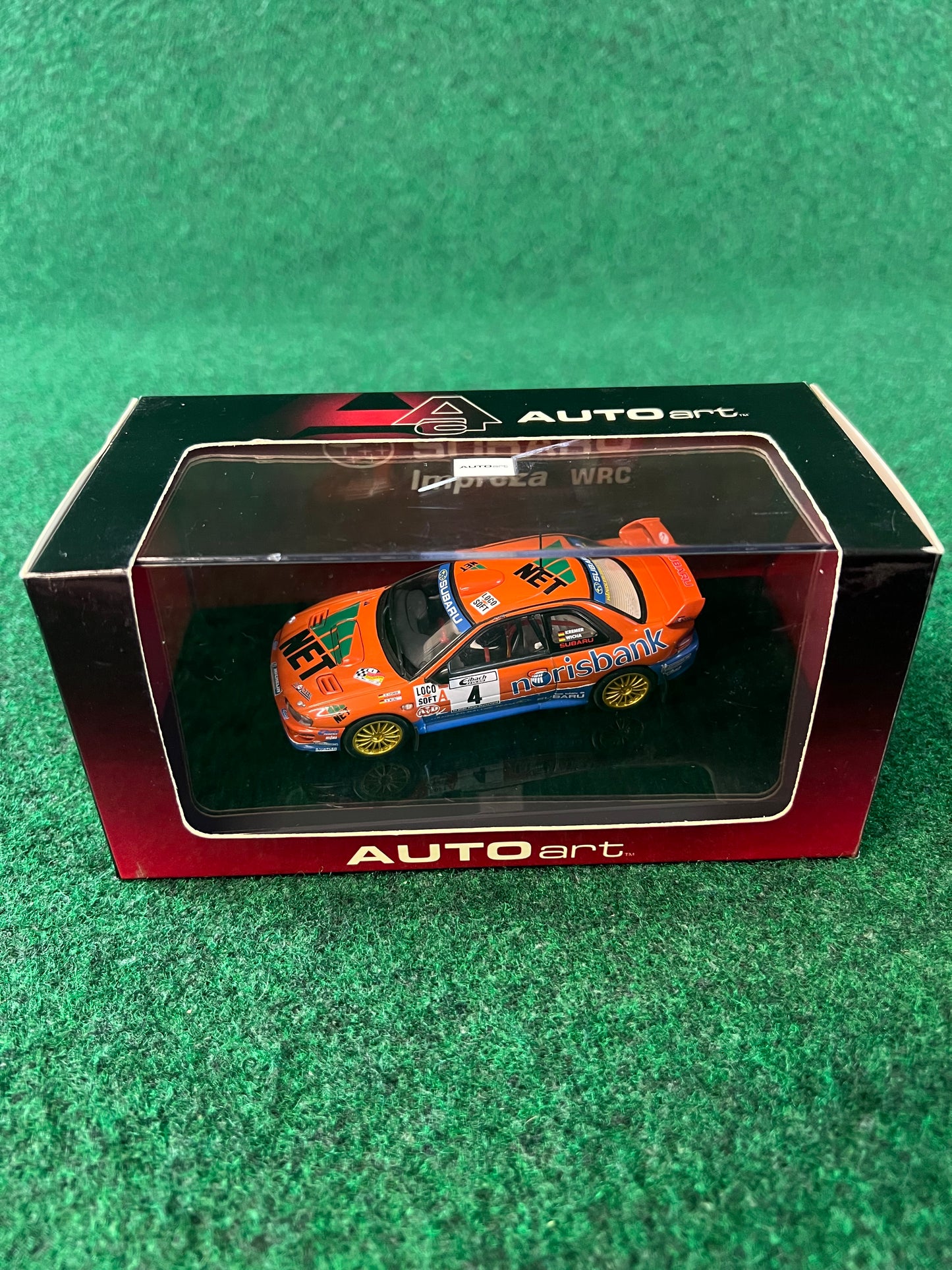 Auto Art - Subaru Impreza GC8 WRC 2001 Norisbank Rally Car 1/43 Scale Diecast
