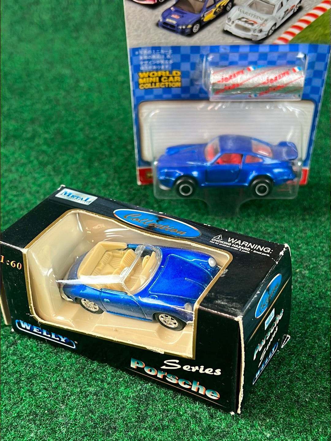 majorette & Welly - Porsche 911 Turbo & 356 Toy Car Set