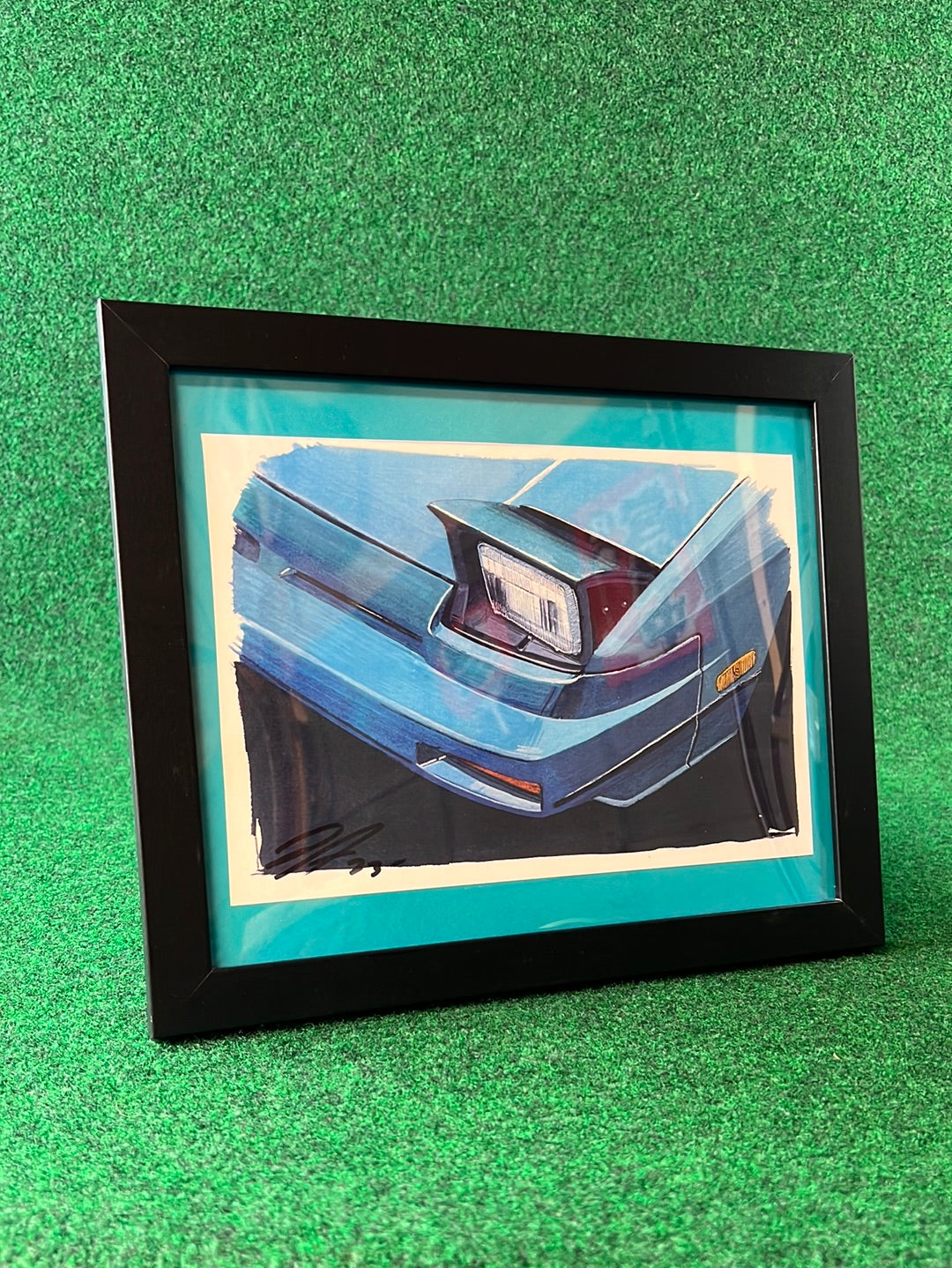 UNDERDOGZ - Nissan 240SX S13 Pop Up Headlight Front End Hand Drawn, Watercolor Painted & Signed Print