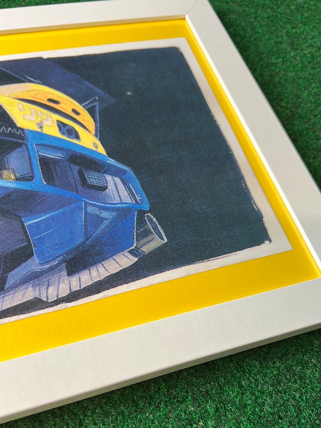 UNDERDOGZ - SPOON SPORTS Honda S2000 Racecar Rear View Diffuser Hand Drawn, Watercolor Painted & Signed Print