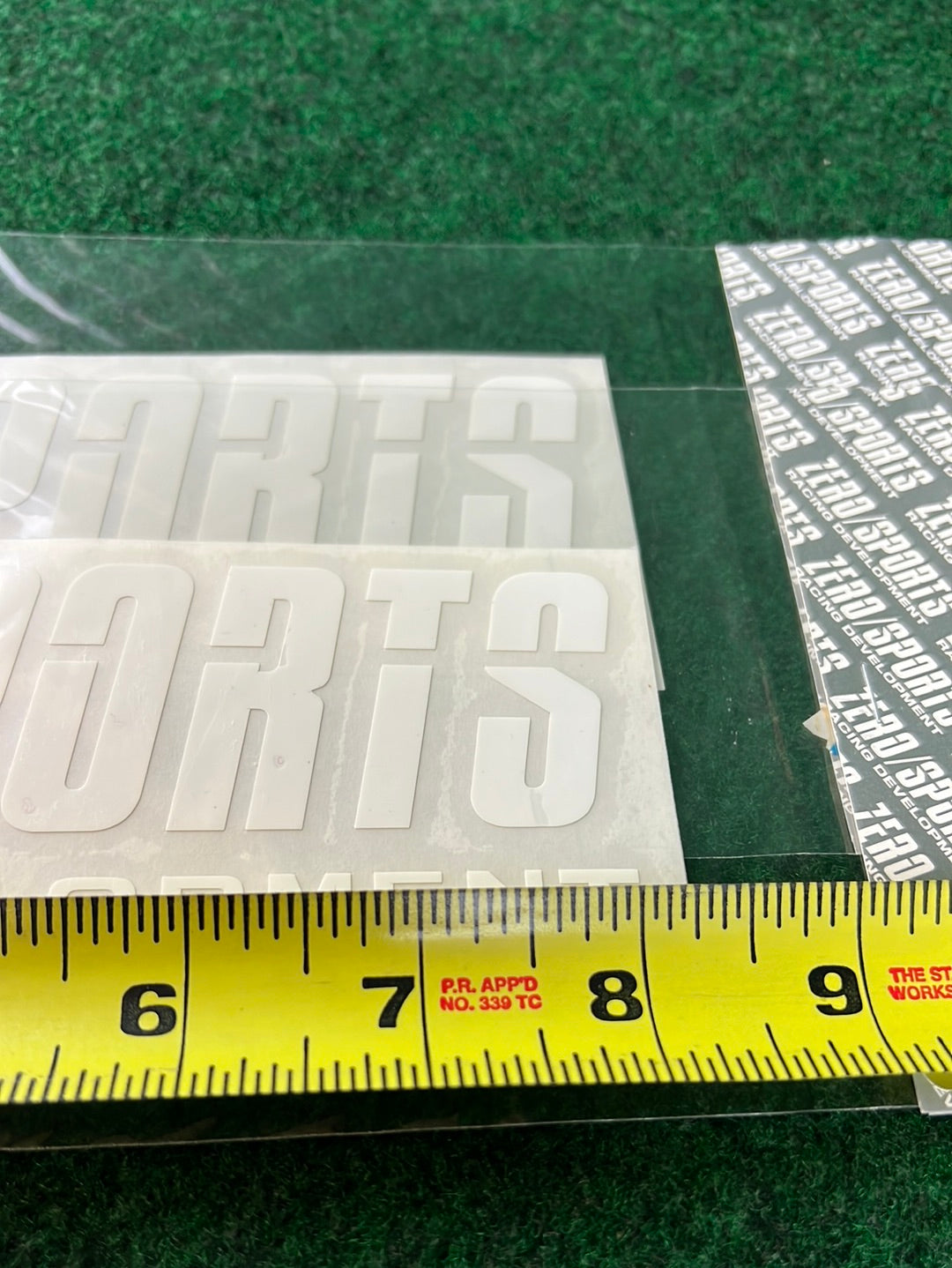 Zero Sports (Subaru) Racing Development - White Decal Set