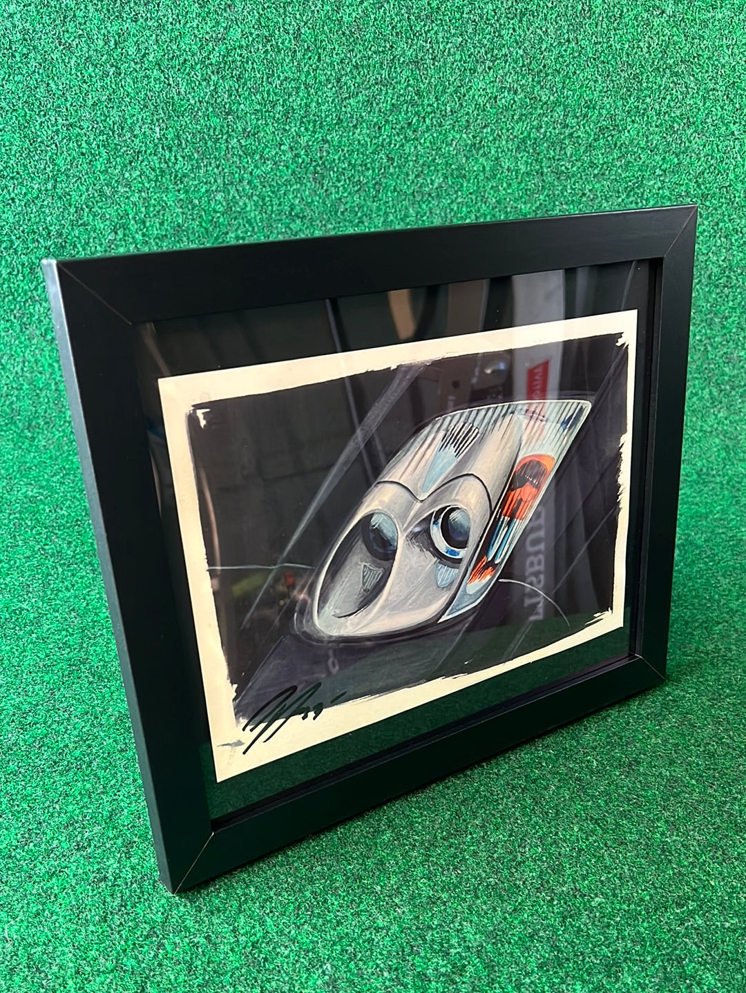 UNDERDOGZ - Black NA2 Acura / Honda NSX Left Headlight View Hand Drawn, Watercolor Painted & Signed Print