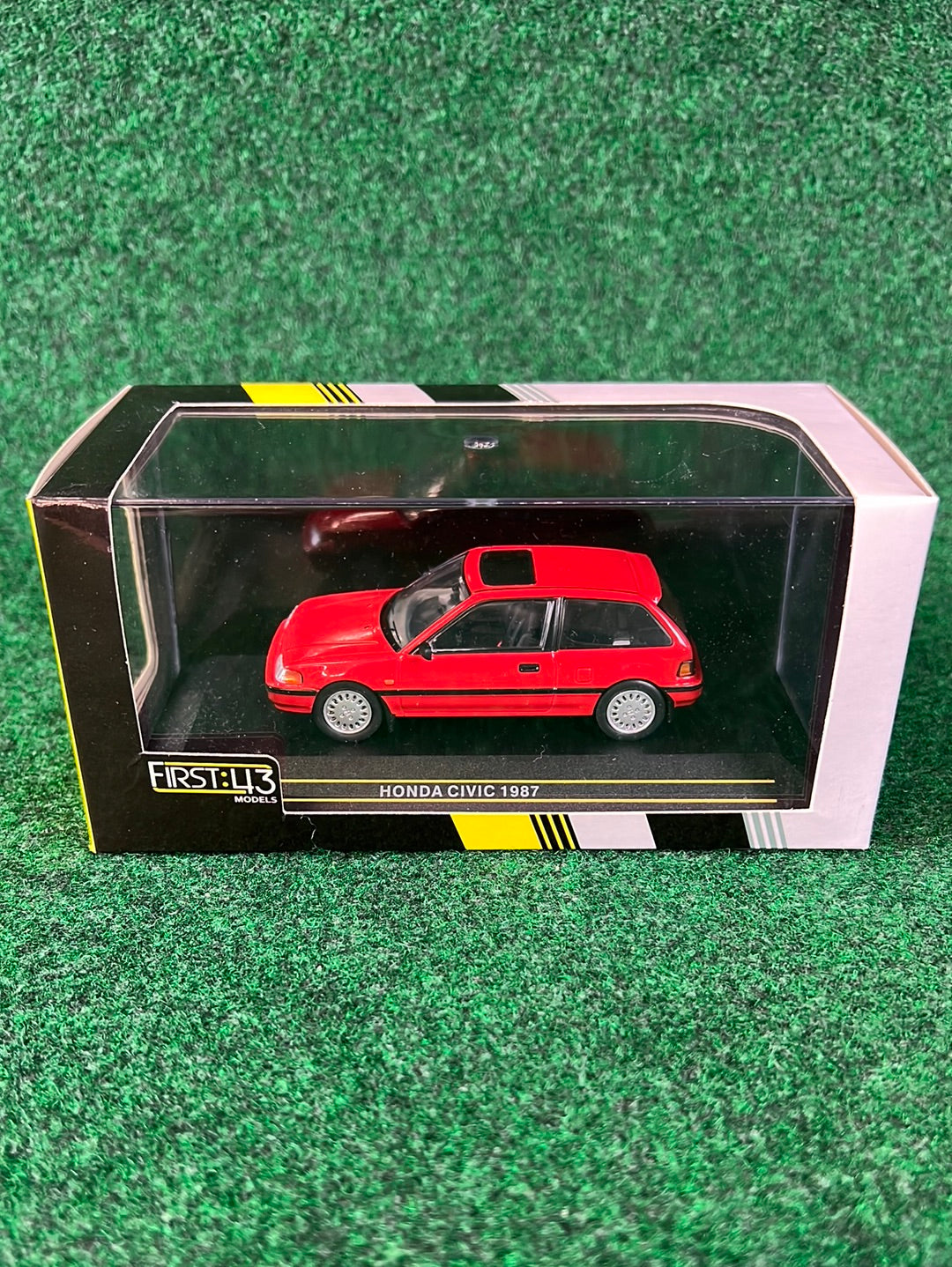 First:43 Models - 1987 Honda Civic Hatchback - Red 1/43 Scale Diecast