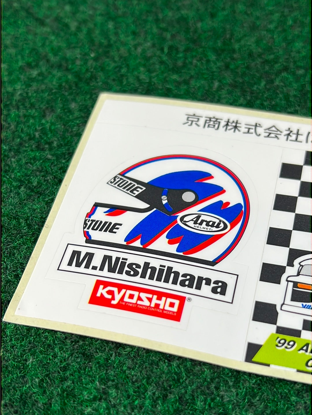 KYOSHO - 1999 All Japan Gymkhana DMS Recaro BRIDGESTONE Subaru Impreza and Masaki Nishihara Sticker Sheet