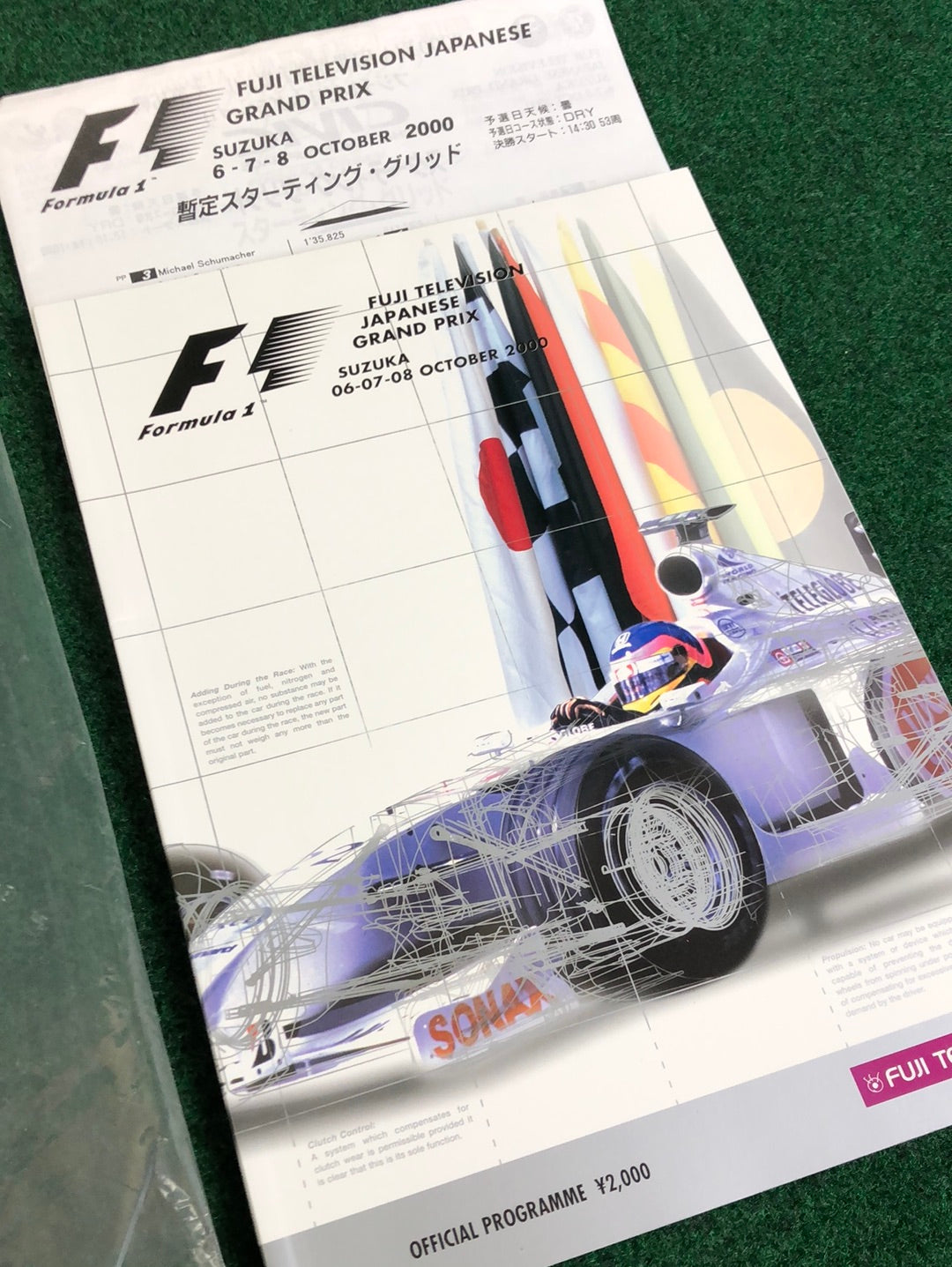 F1 - Fuji Television Japanese Grand Prix 2000 & 2001 Race Programs
