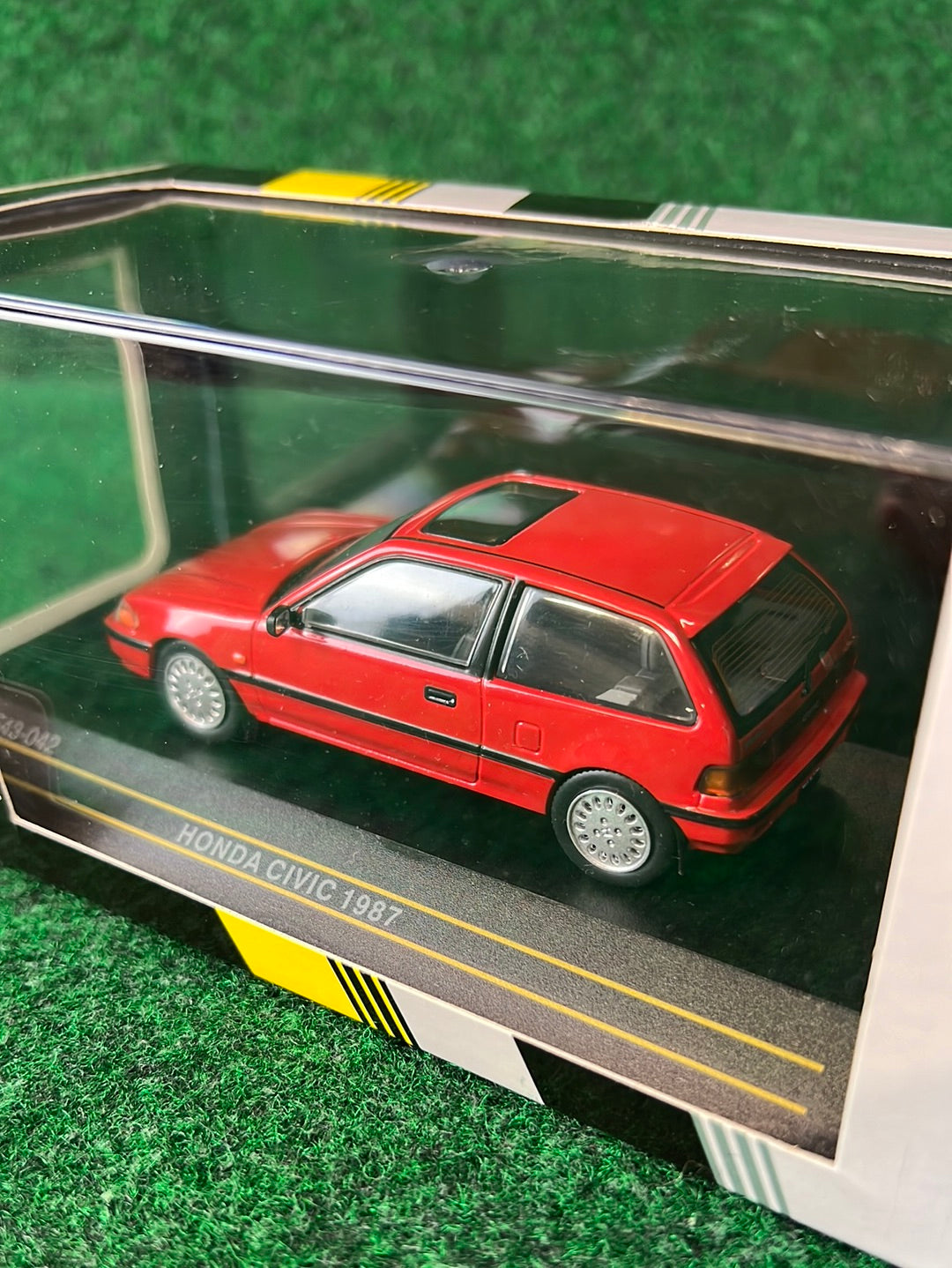 First:43 Models - 1987 Honda Civic Hatchback - Red 1/43 Scale Diecast