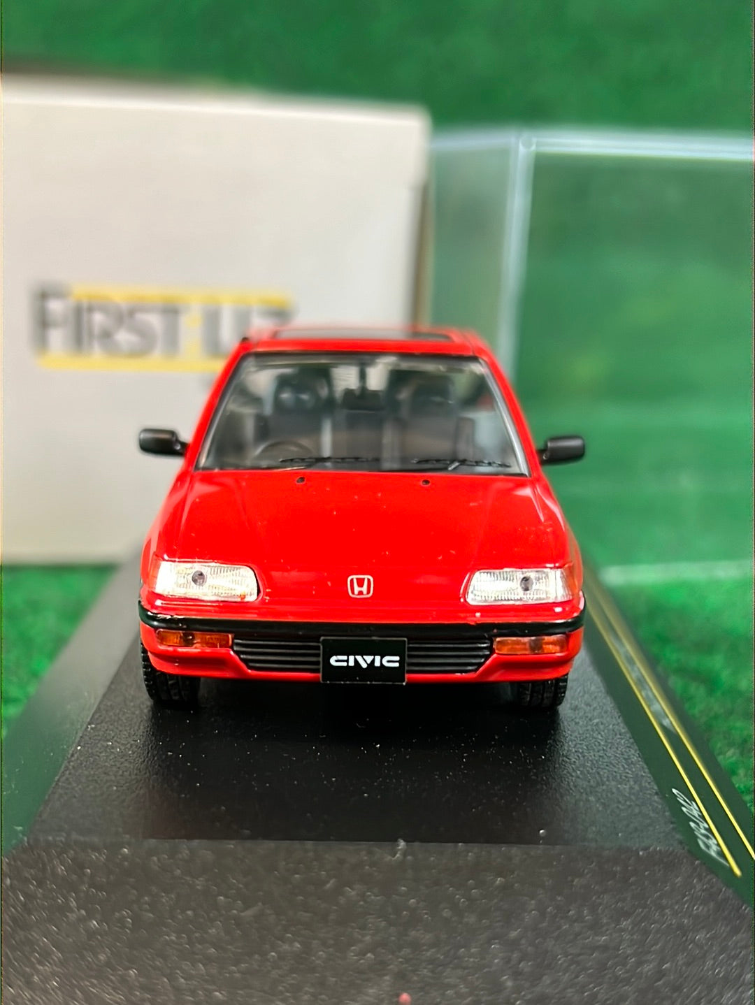 First:43 Models - 1987 Honda Civic Hatchback - Red 1/43 Scale Diecast