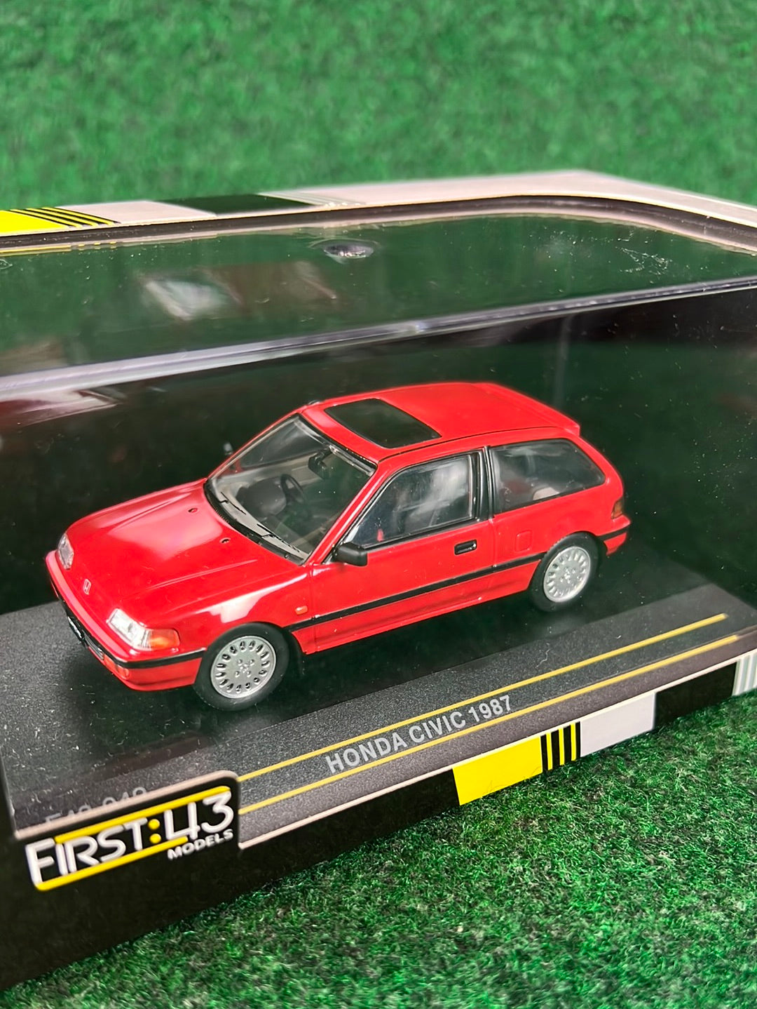 First:43 Models - 1987 Honda Civic Hatchback - Red 1/43 Scale Diecast