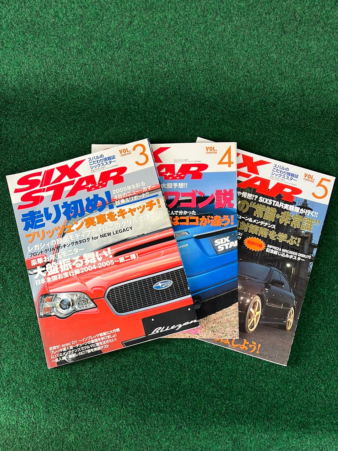 Six Star Subaru Magazine Set - 2005 Vol. 3, 4, 5
