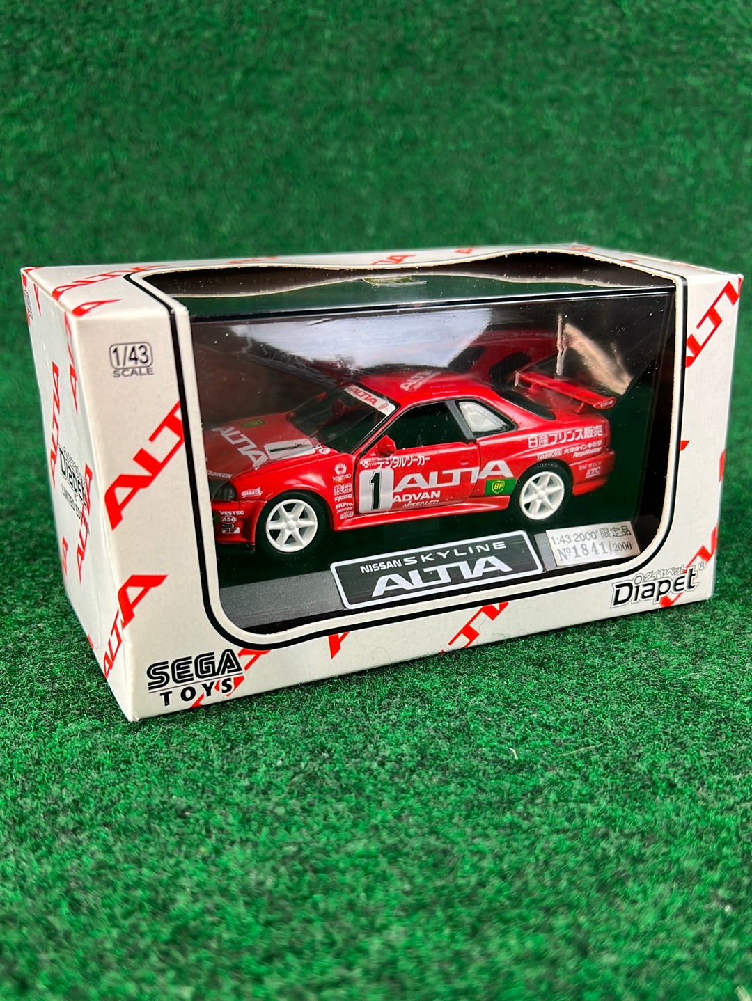 Diapet SEGA Toys - 2000 Nissan Skyline R34 GTR ALTIA Super Taikyu 1/43 Scale Diecast