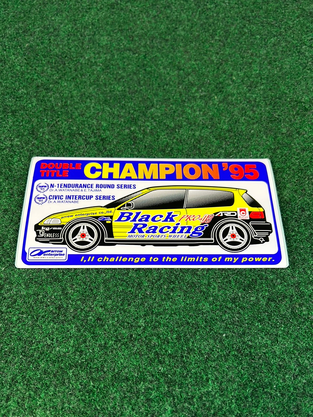 Black Racing - Honda Civic EG6 Hatchback Team Championship Sticker