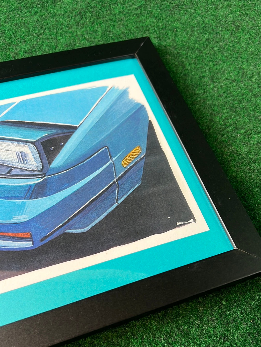 UNDERDOGZ - Nissan 240SX S13 Pop Up Headlight Front End Hand Drawn, Watercolor Painted & Signed Print