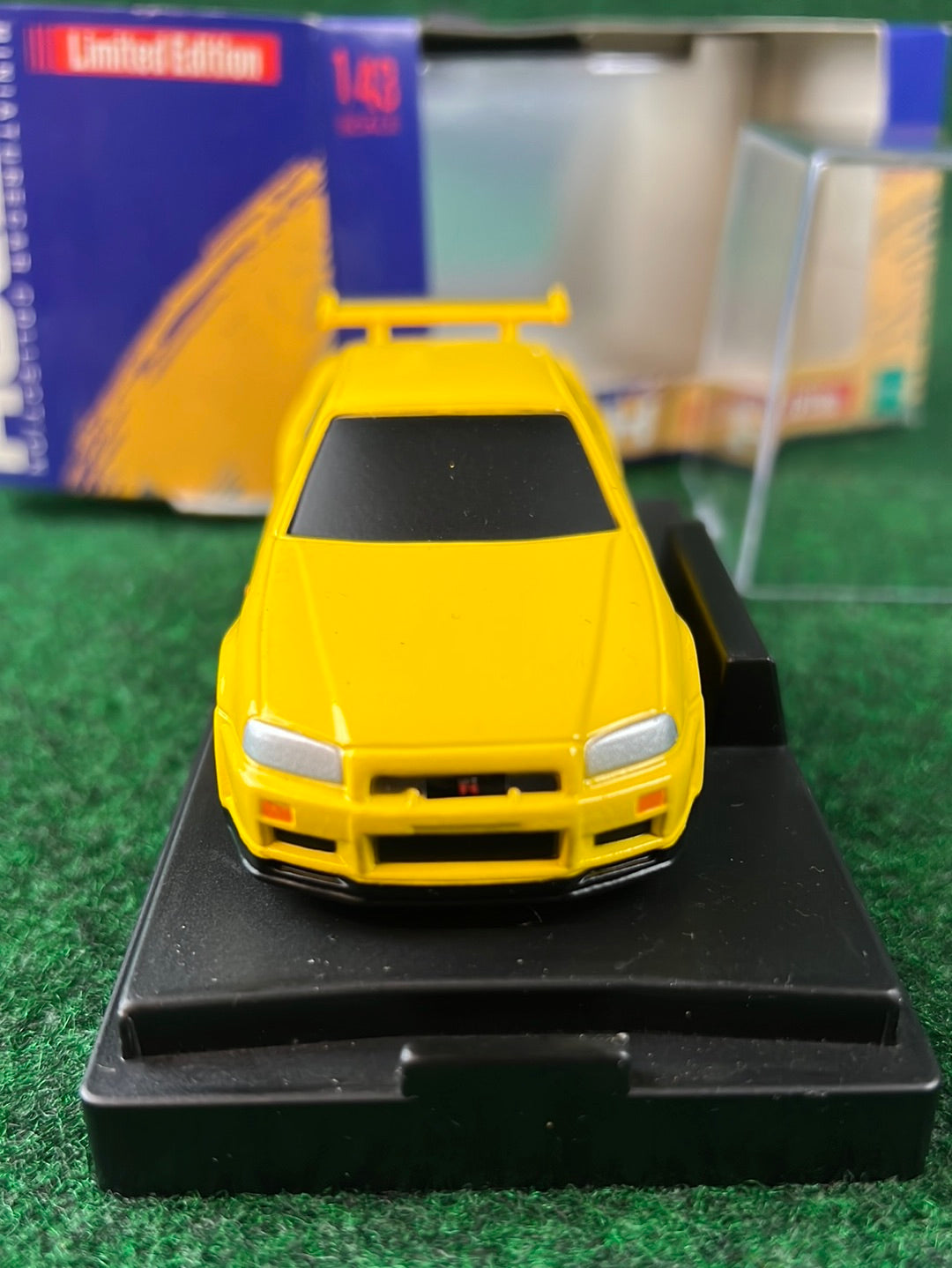 MTECH Limited Edition Nissan Skyline R34 GTR “EV1” Lightning Yellow Tribute Diecast