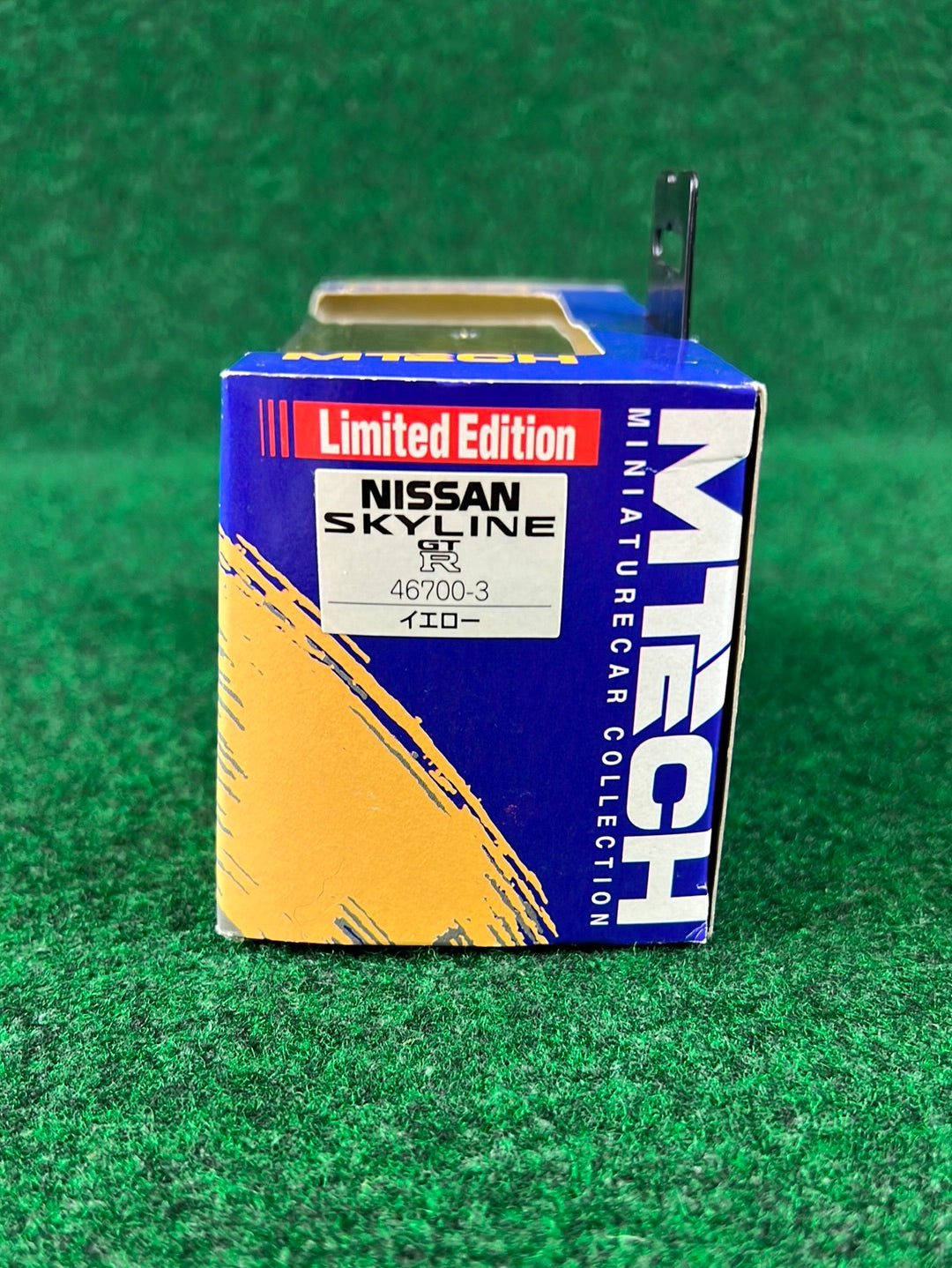 MTECH Limited Edition Nissan Skyline R34 GTR “EV1” Lightning Yellow Tribute Diecast
