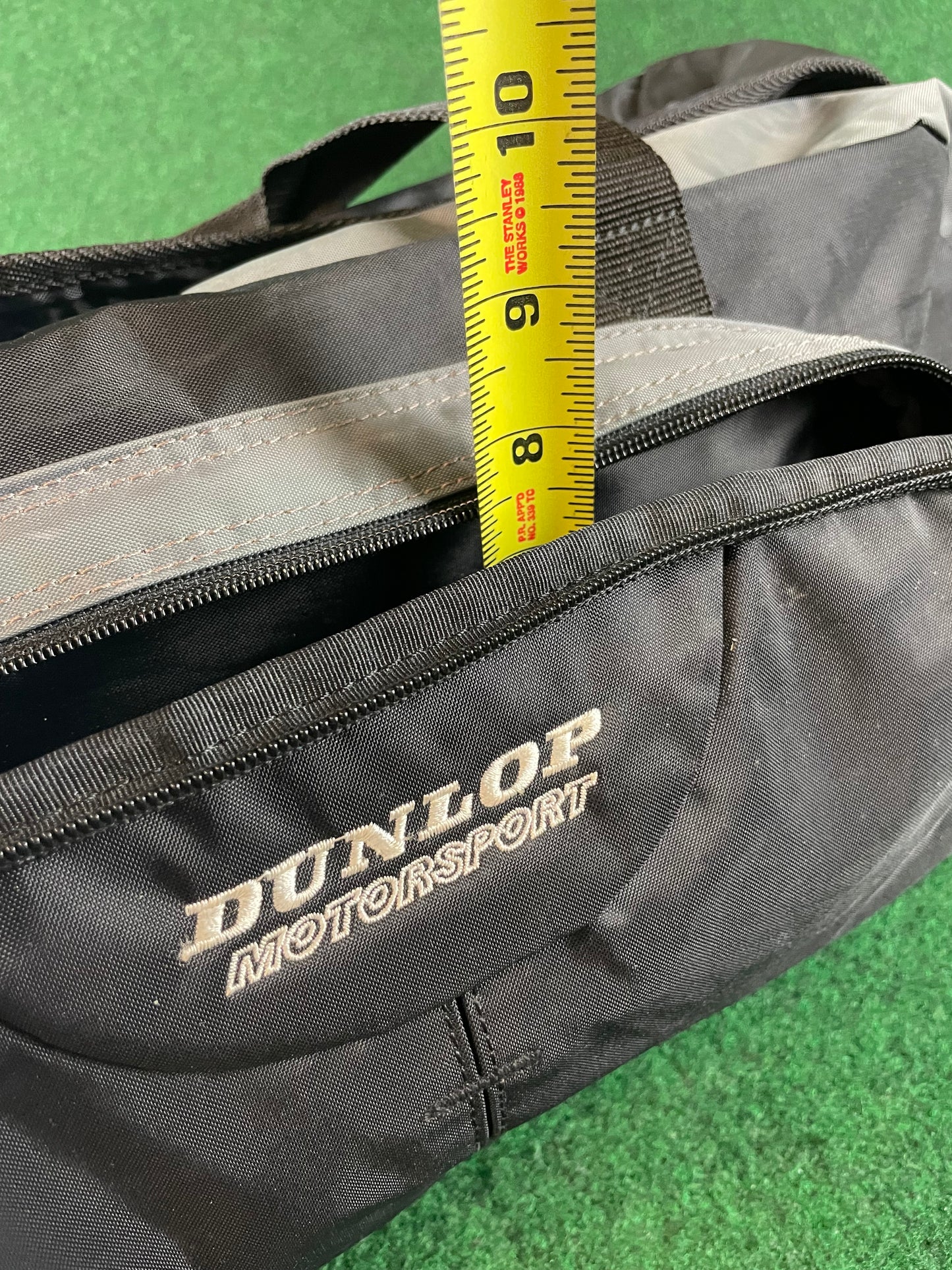 DUNLOP Motor Sport - Black & Grey Duffel Travel Bag
