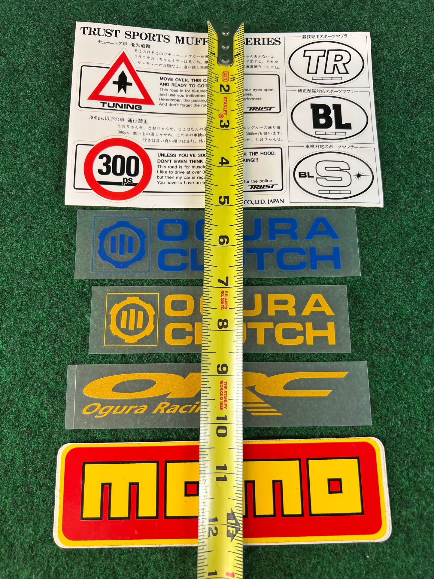 TRUST, MOMO & Ogura Racing Clutch Sticker Set