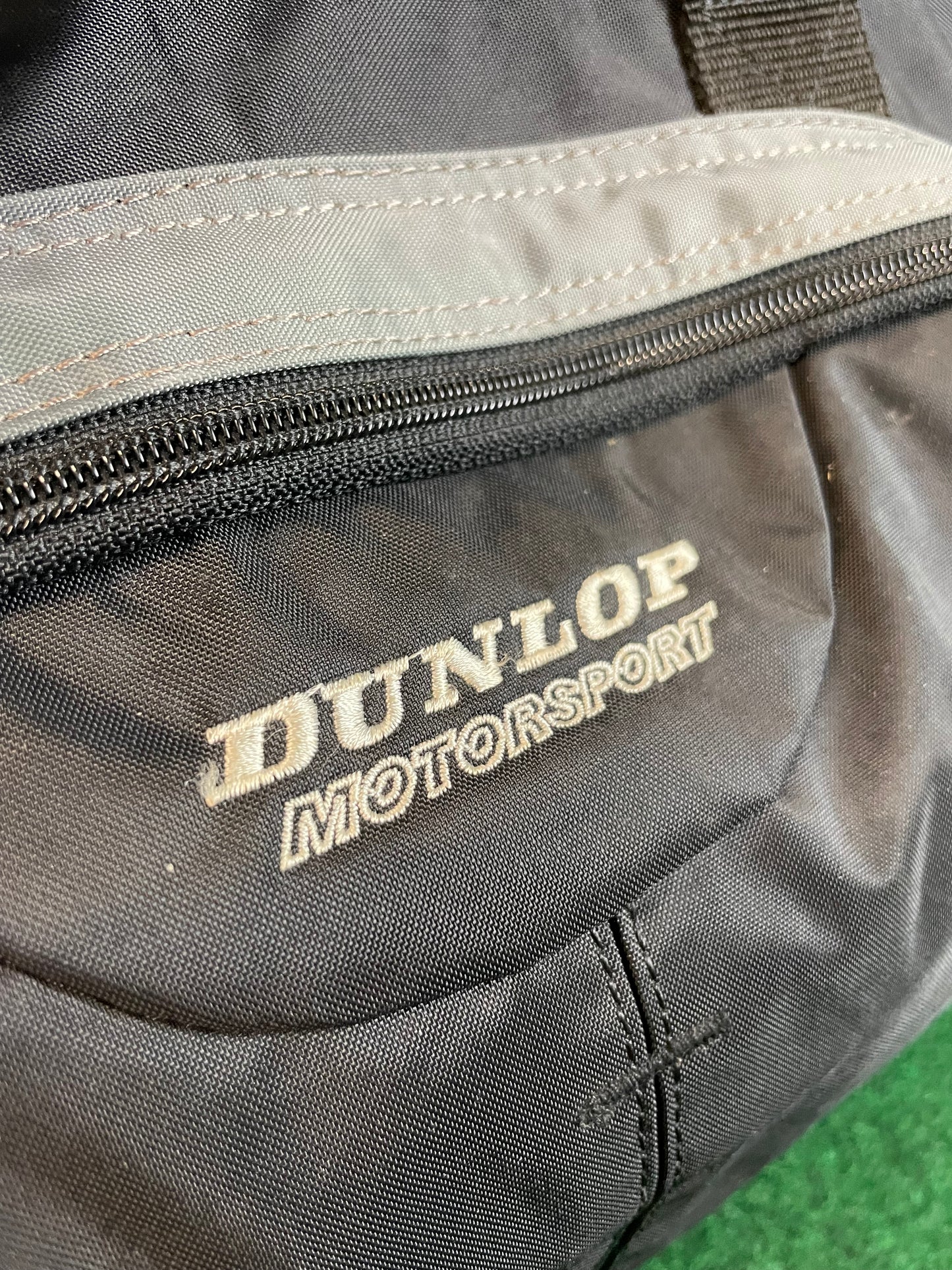 DUNLOP Motor Sport - Black & Grey Duffel Travel Bag