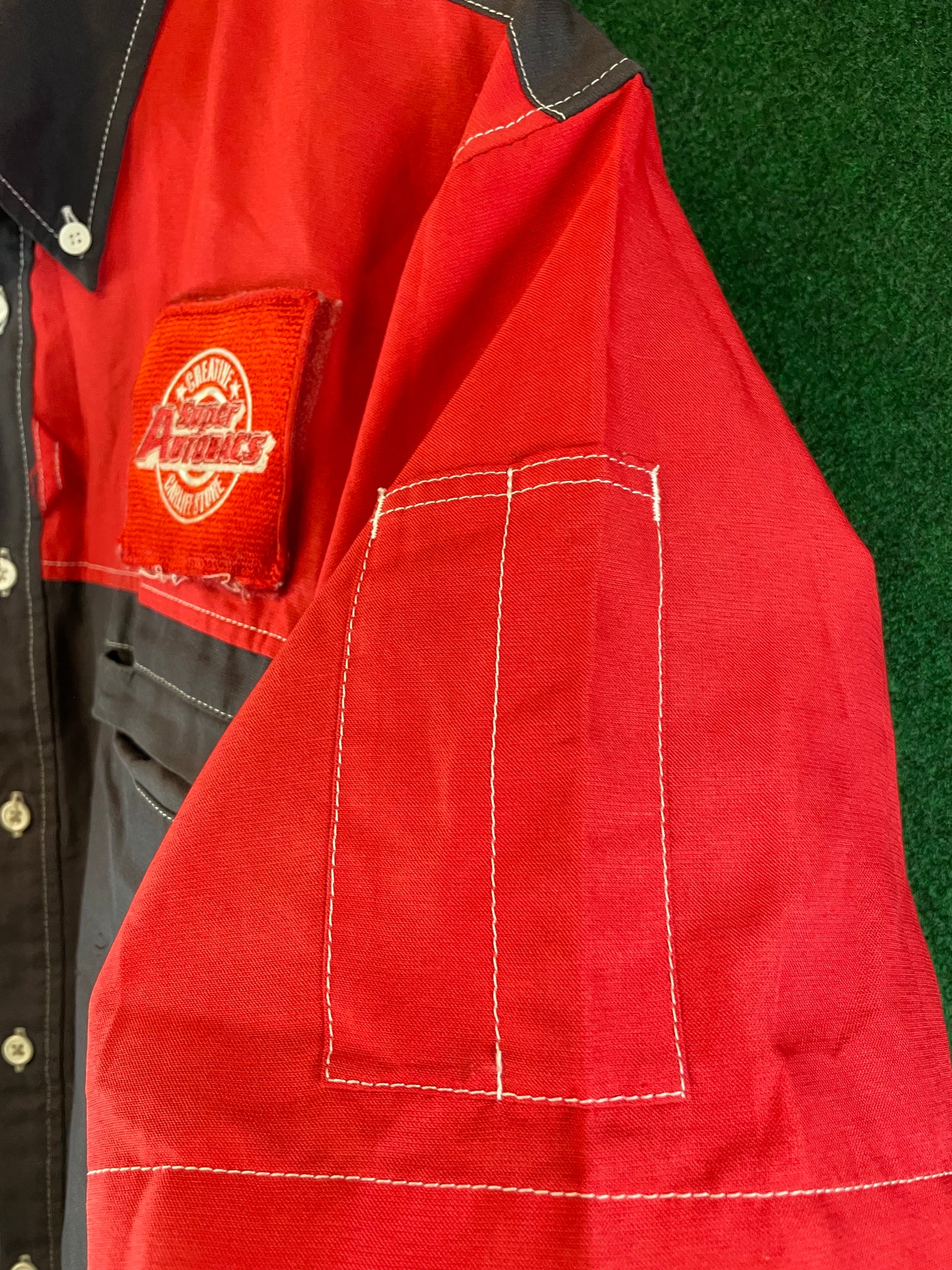 Super Autobacs - Employee Button Down Short Sleeved Shirt