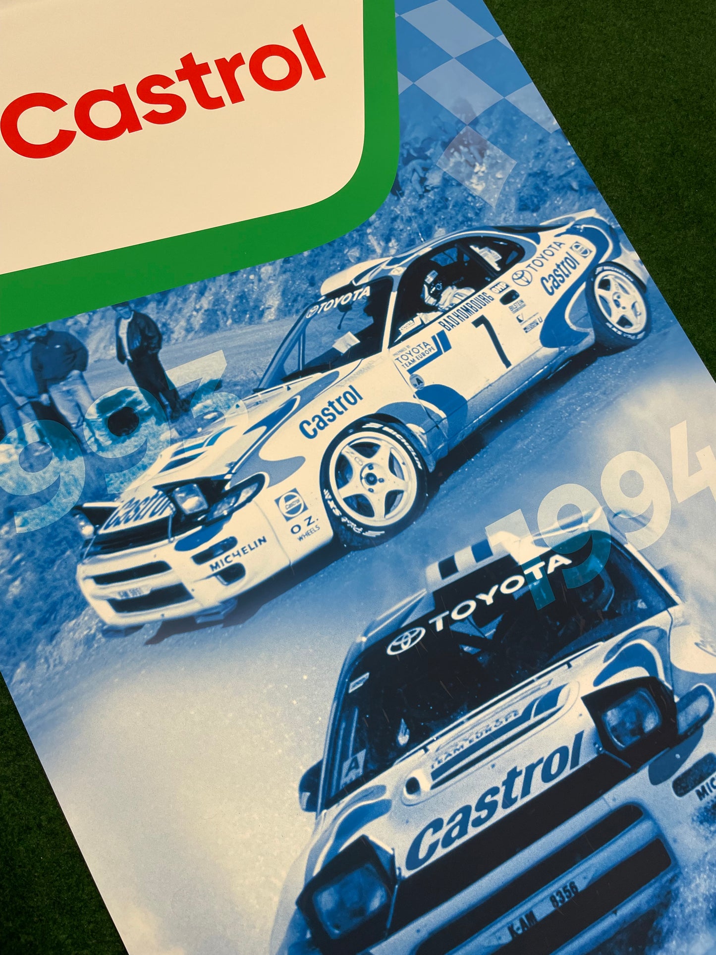 CASTROL Oil - 1994-1998 WRC Toyota Celica and Corolla Trade Show Display Banner