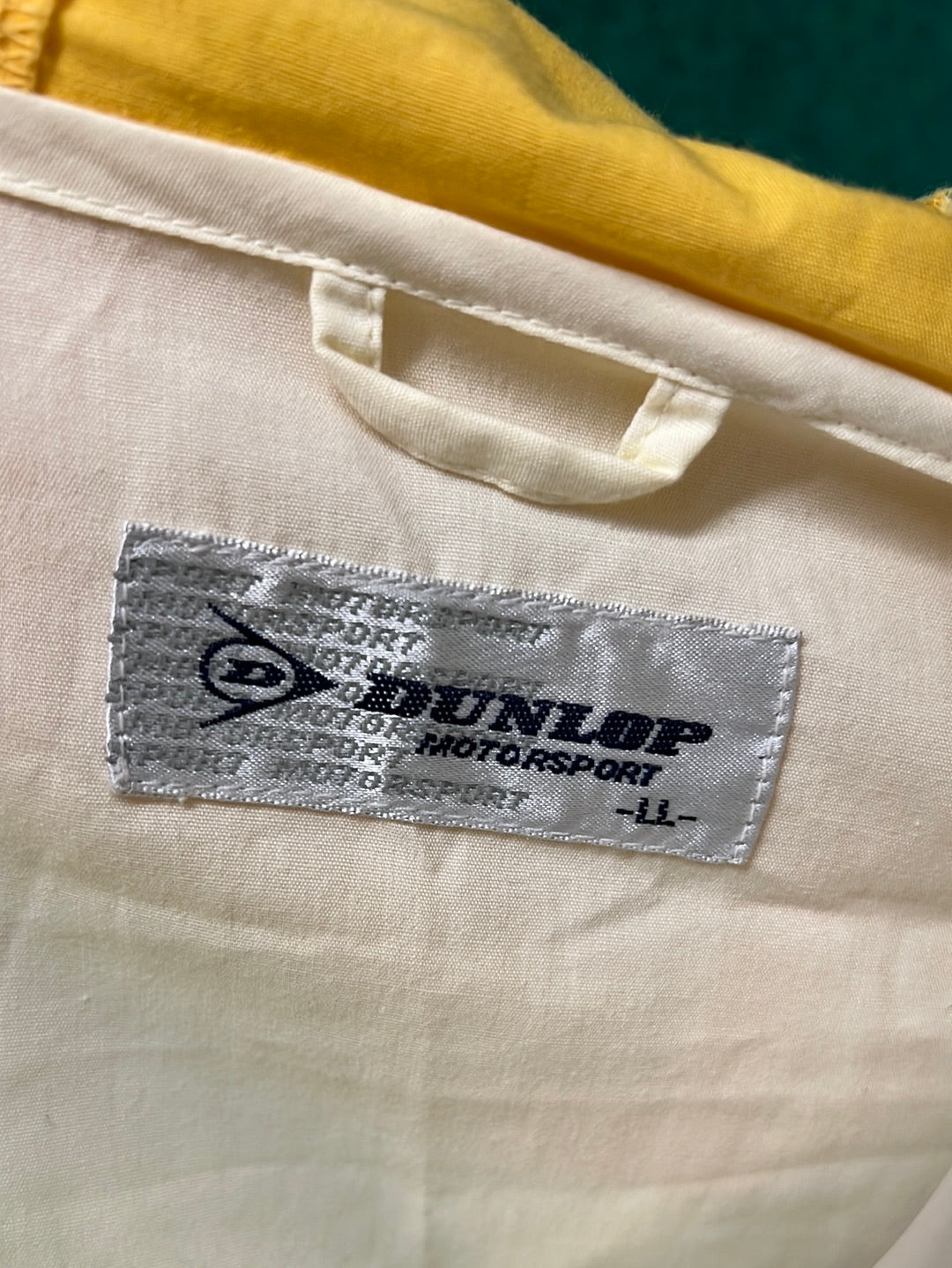 Dunlop Motorsport International White/Yellow Thin Cotton Soft Jacket Size:  LL