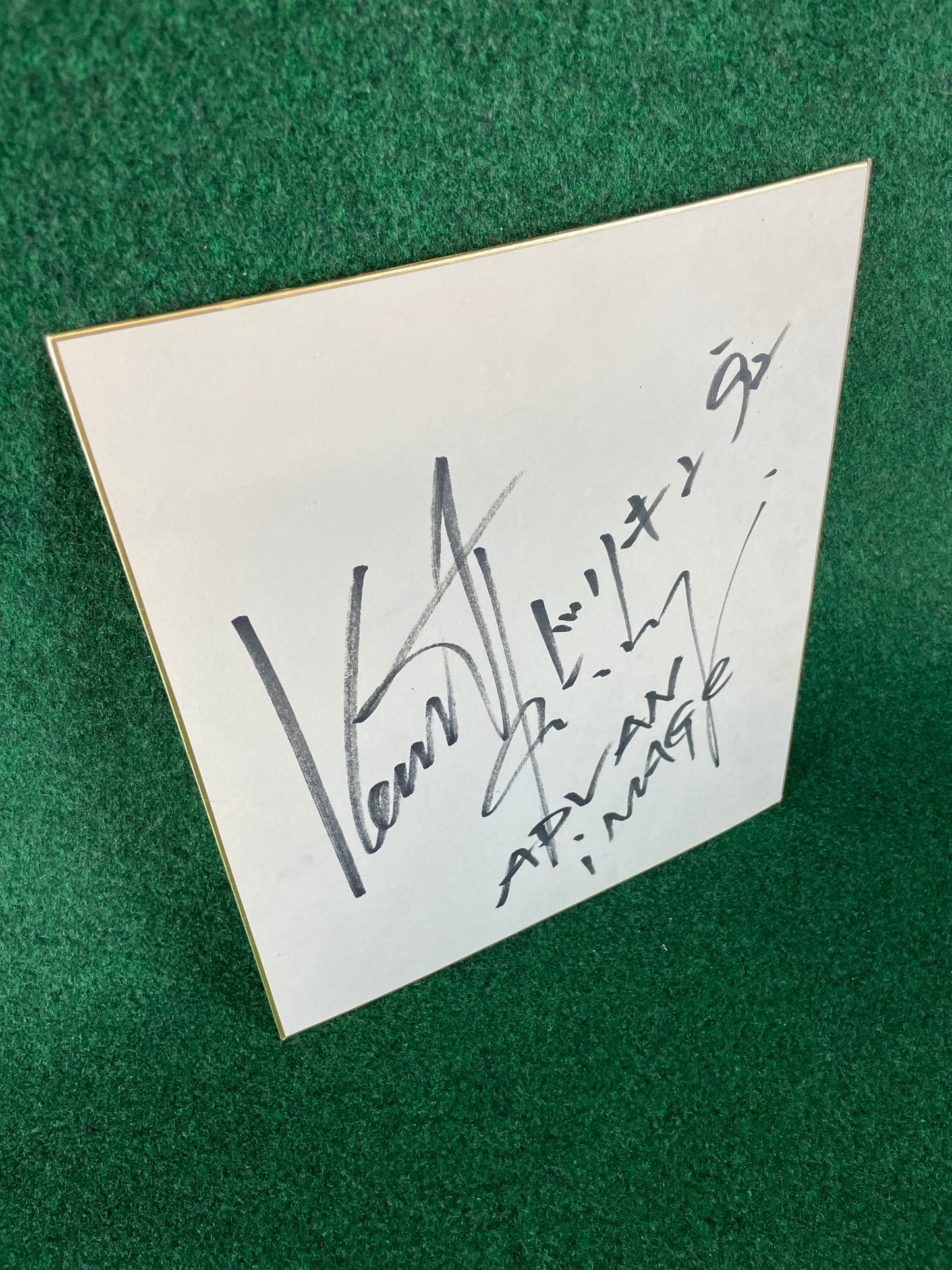 Keiichi Tsuchiya - “Advan Image” Autographed Board