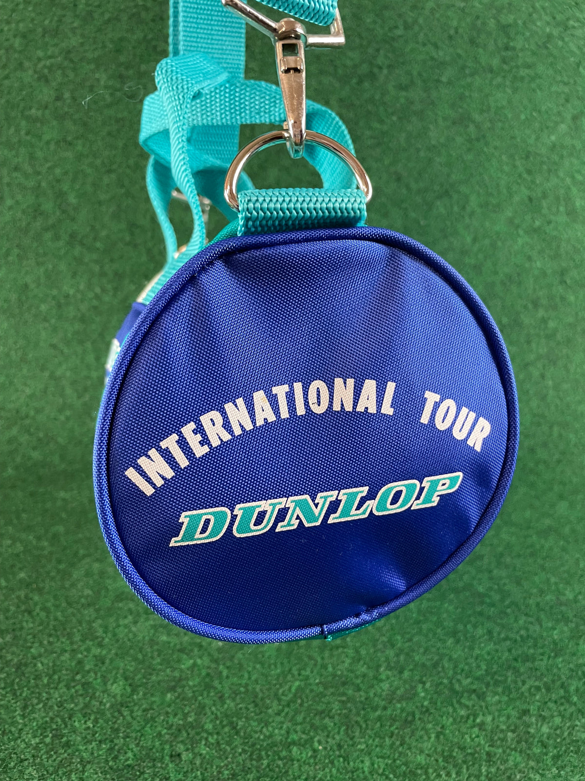 DUNLOP International Tour - Teal & Blue Vintage Mini Duffel Travel Bag