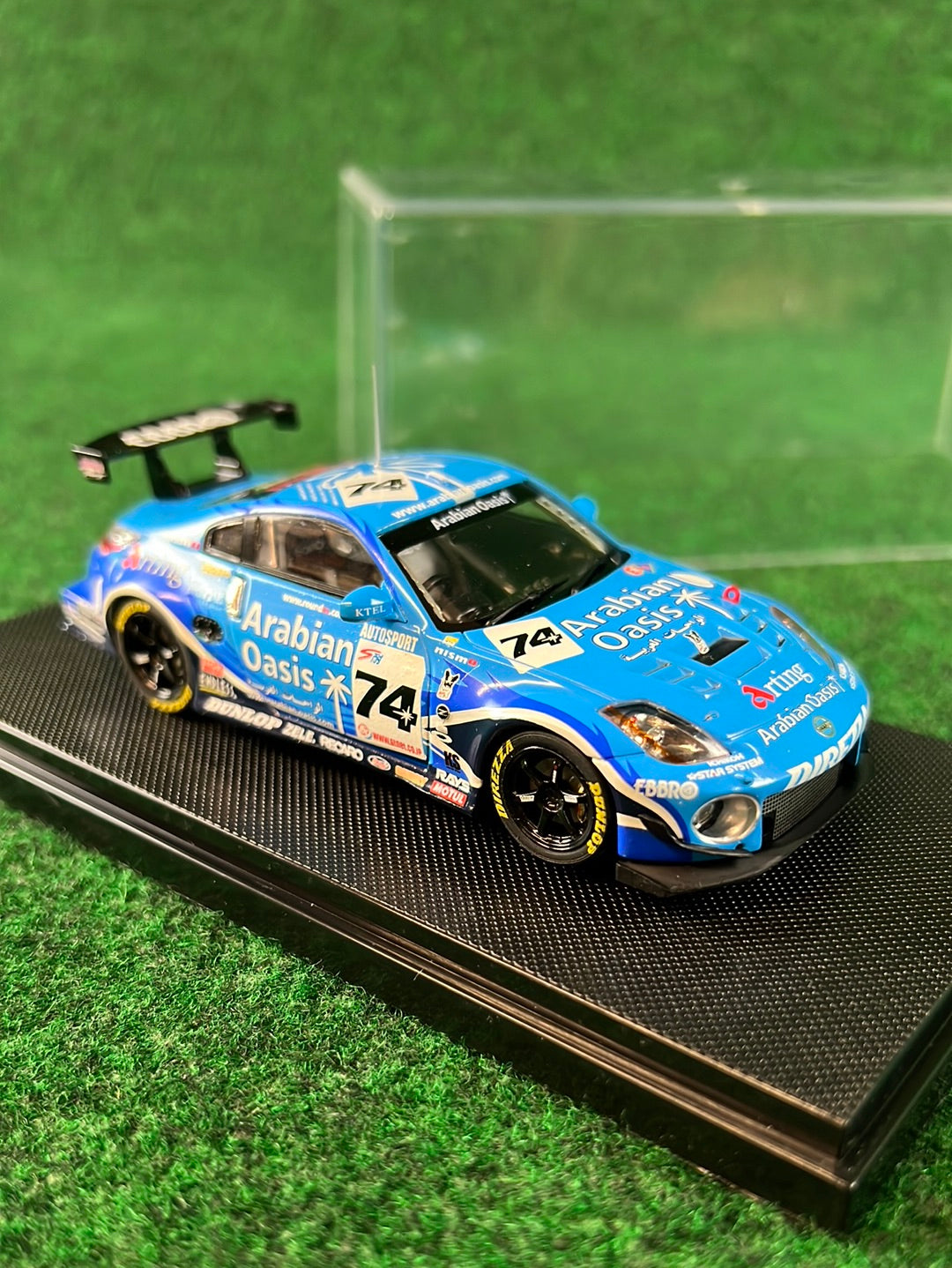 EBBRO Racing Collection: Arabian Oasis Nissan Fairlady Z Z33 - Tokachi 24 Hours Version 1/43 Scale Diecast