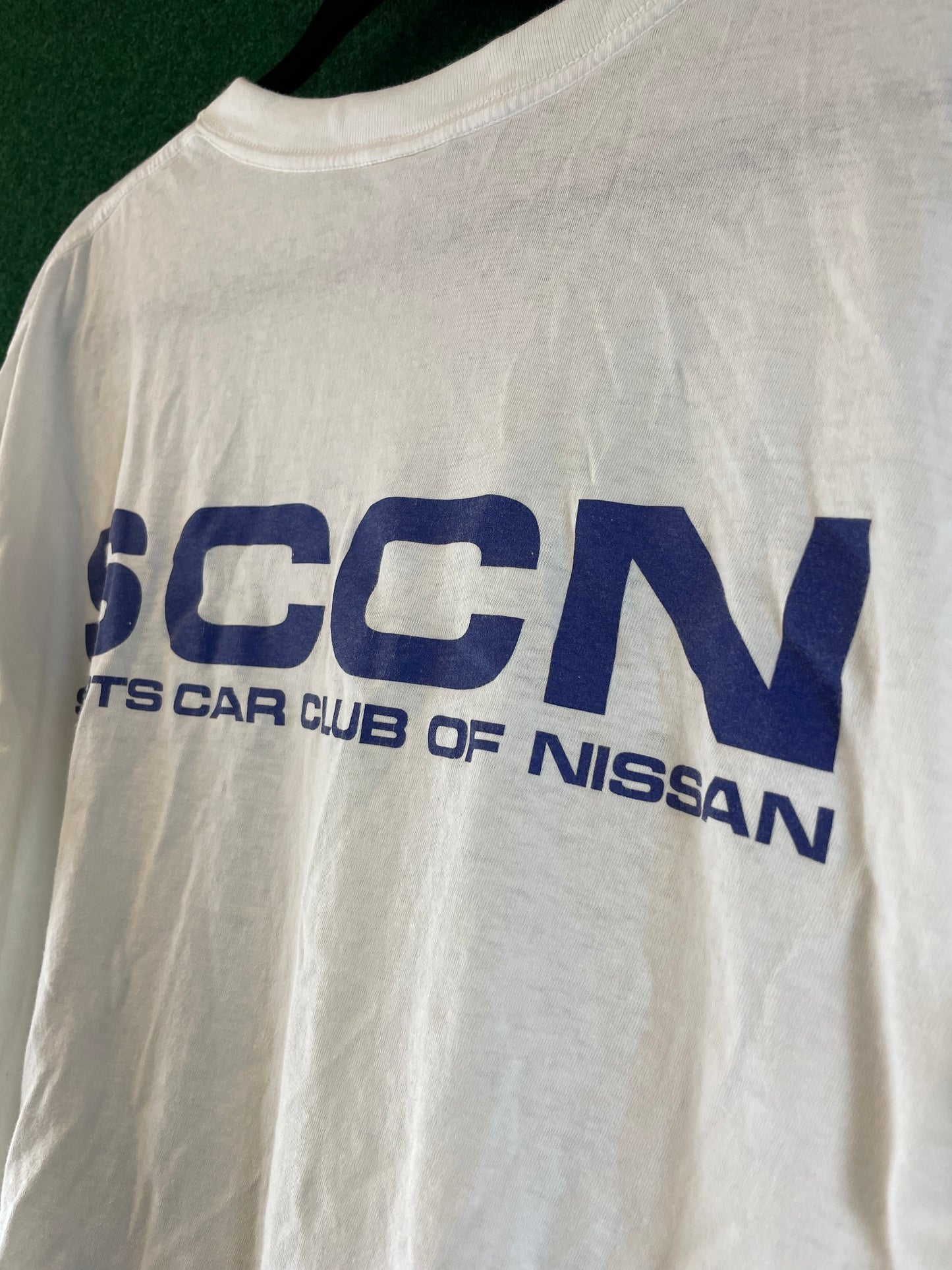 SCCN - Sports Car Club of Nissan Vintage White T-Shirt