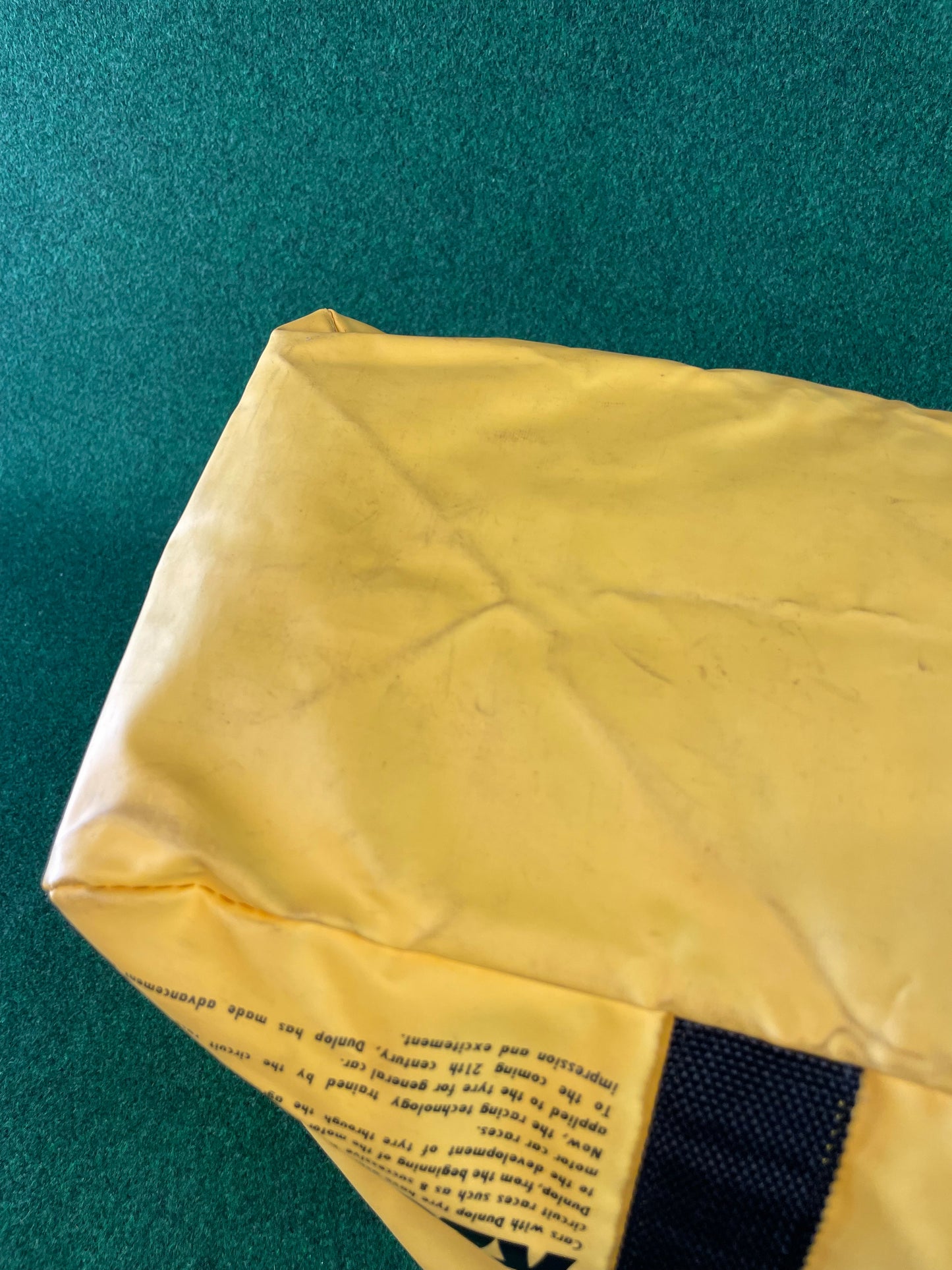 DUNLOP - Vintage Yellow Duffel Travel Bag