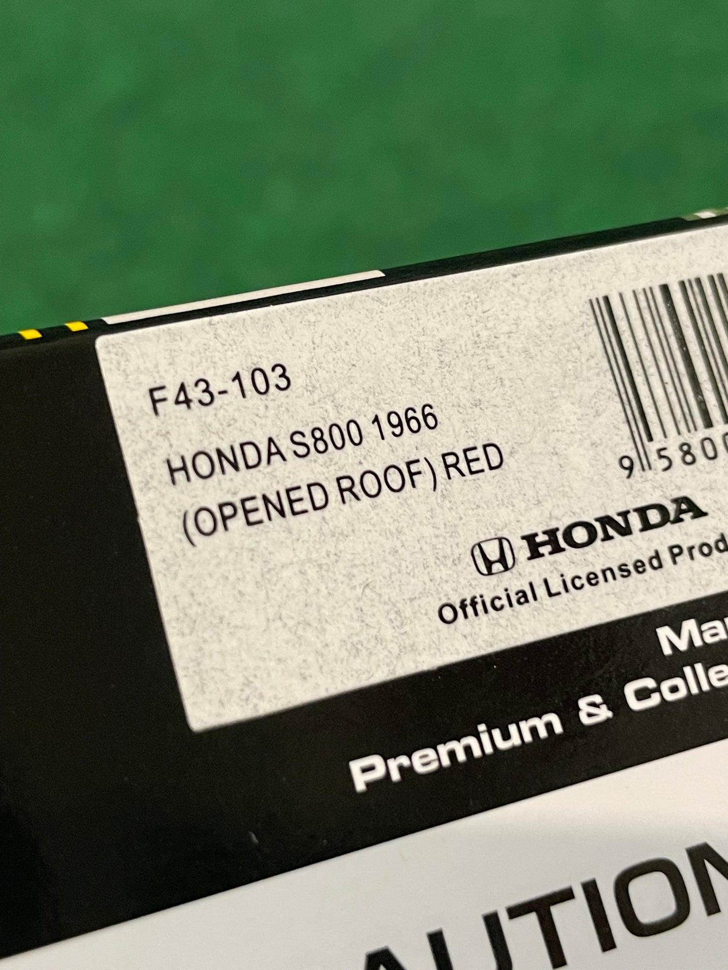 First43 Honda S800 Red Roof Open 1/43 Scale Diecast