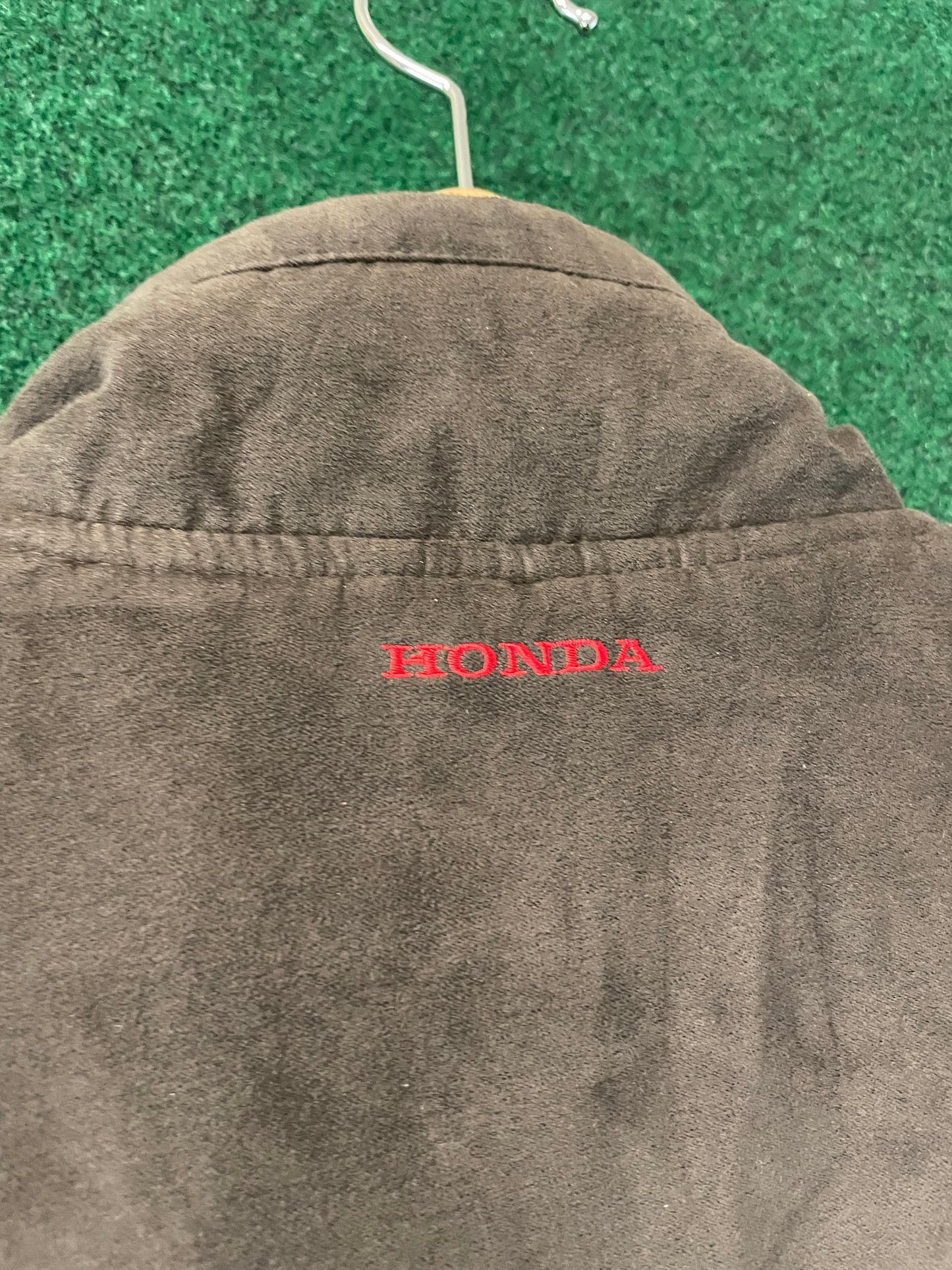 Honda & GATHERS - Insulated Brown Suede Style Exterior with HONDA Logo Lined Jacket