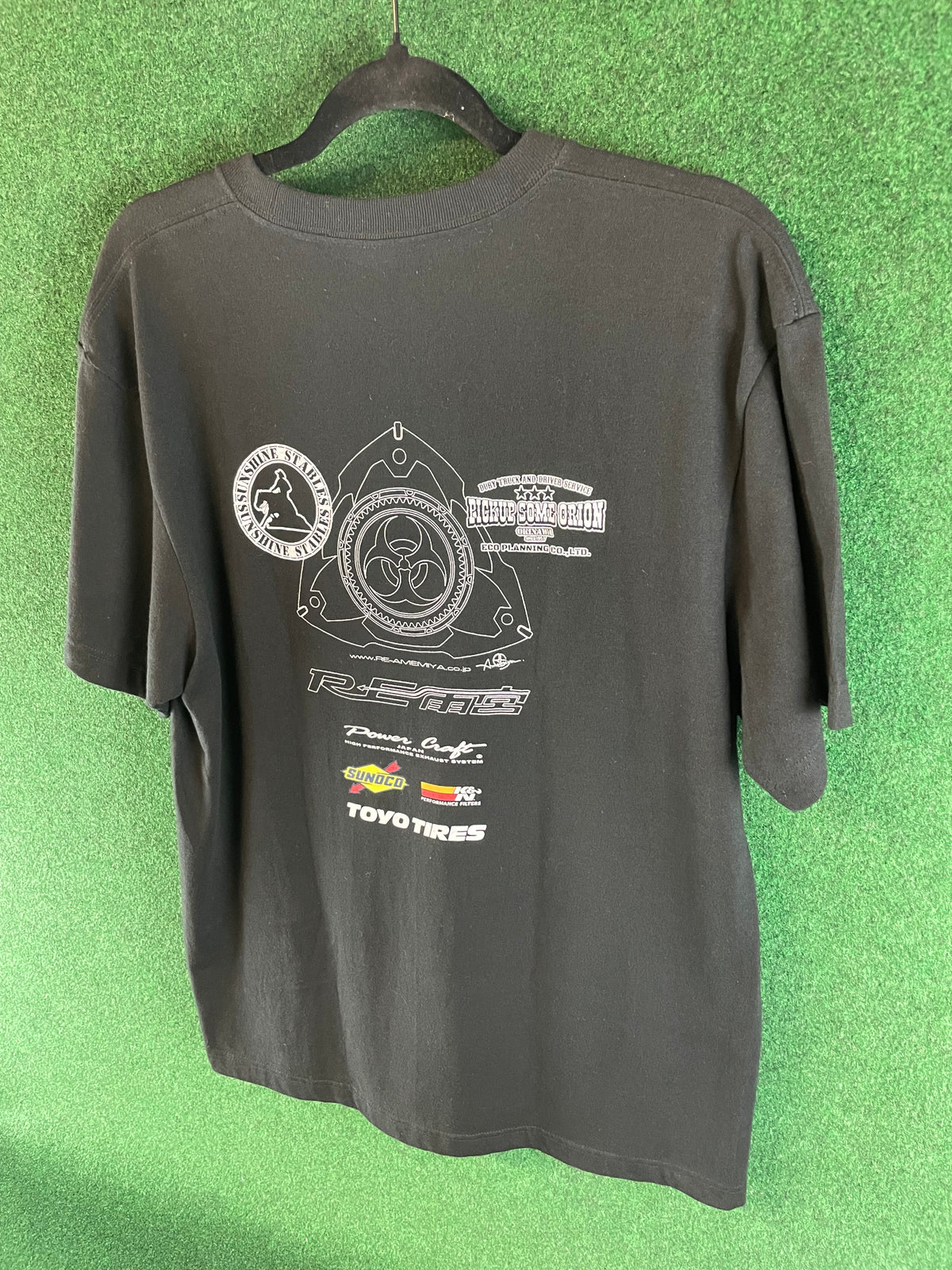 REAmemiya - (Toyo Tires, Sunoco, K&N) Promotional Collaboration Black T-Shirt (L)