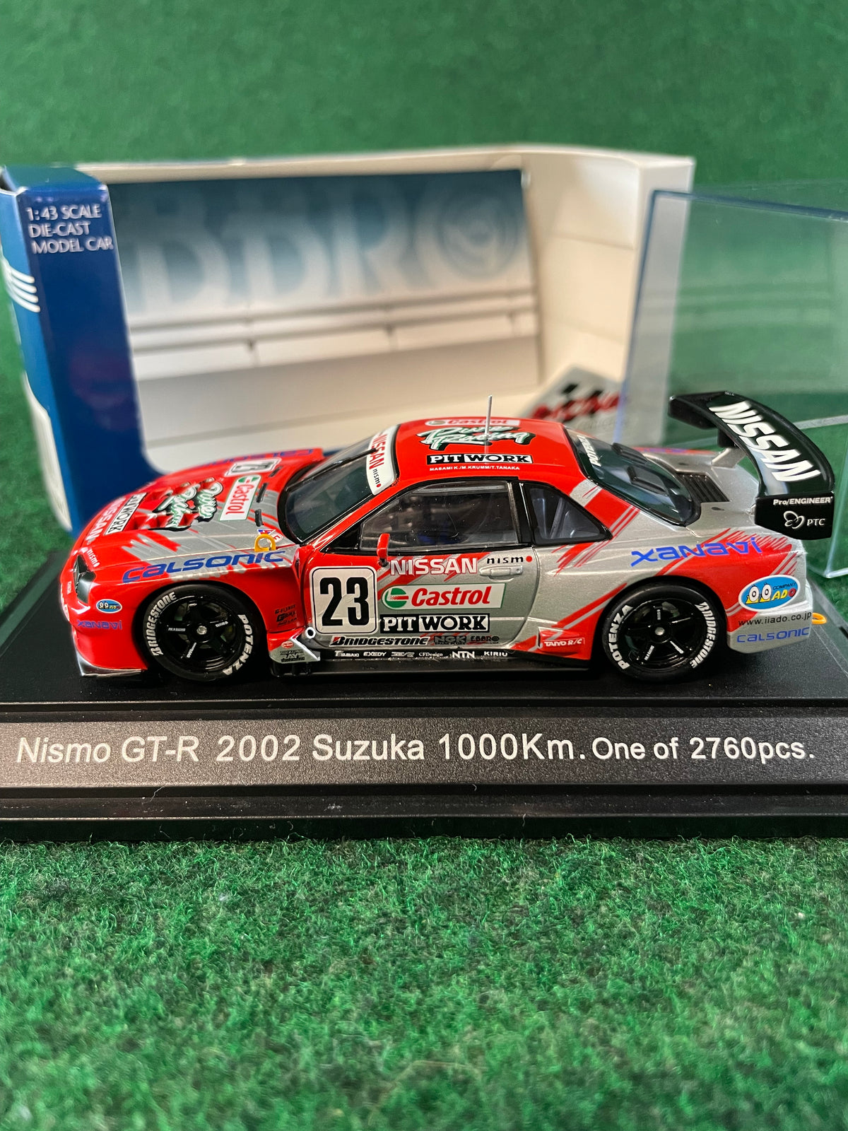 EBBRO Racing Car Collection - 2002 Castrol Pitwork Nissan Skyline R34 GT-R Suzuka 1000km 1/43 Scale Diecast