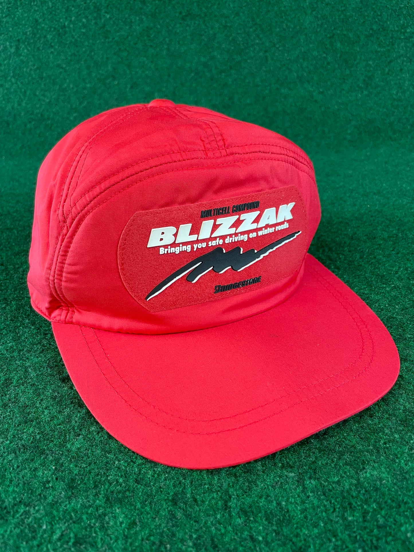 Bridgestone BLIZZAK Tires - Vintage 7 Panel Ear Flap Nylon Hat
