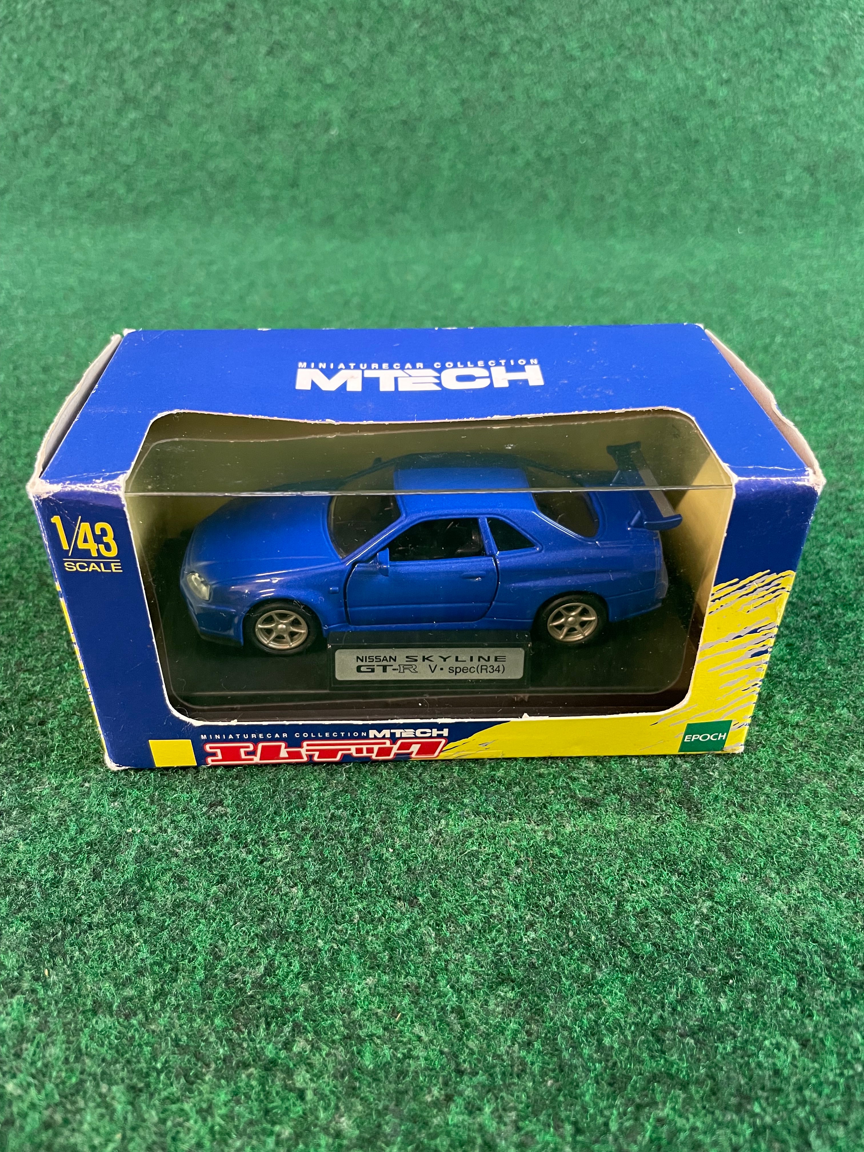 MTECH Nissan Skyline R34 GT-R - Blue 1/43 Scale Diecast