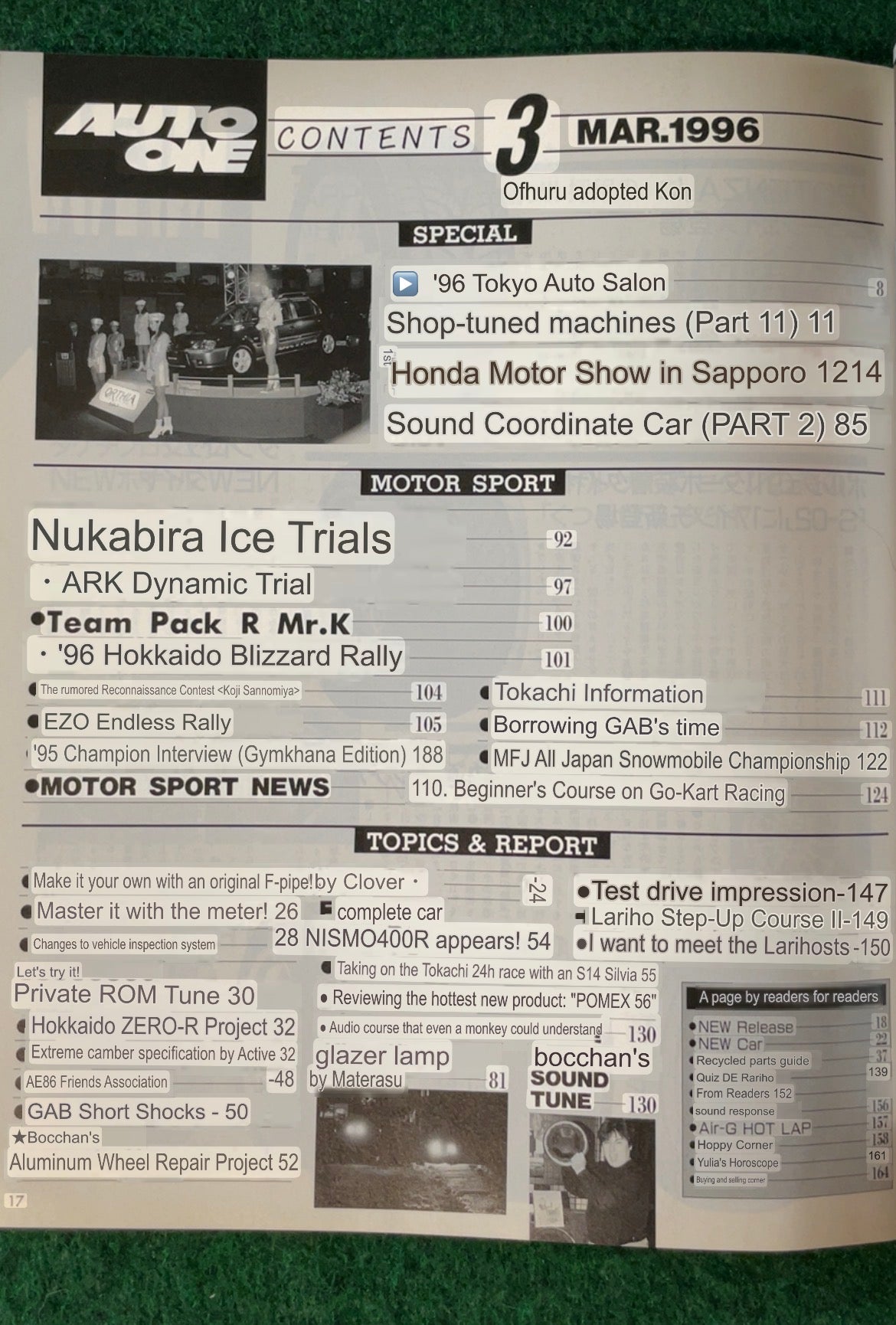 Auto One Magazine - March 1996