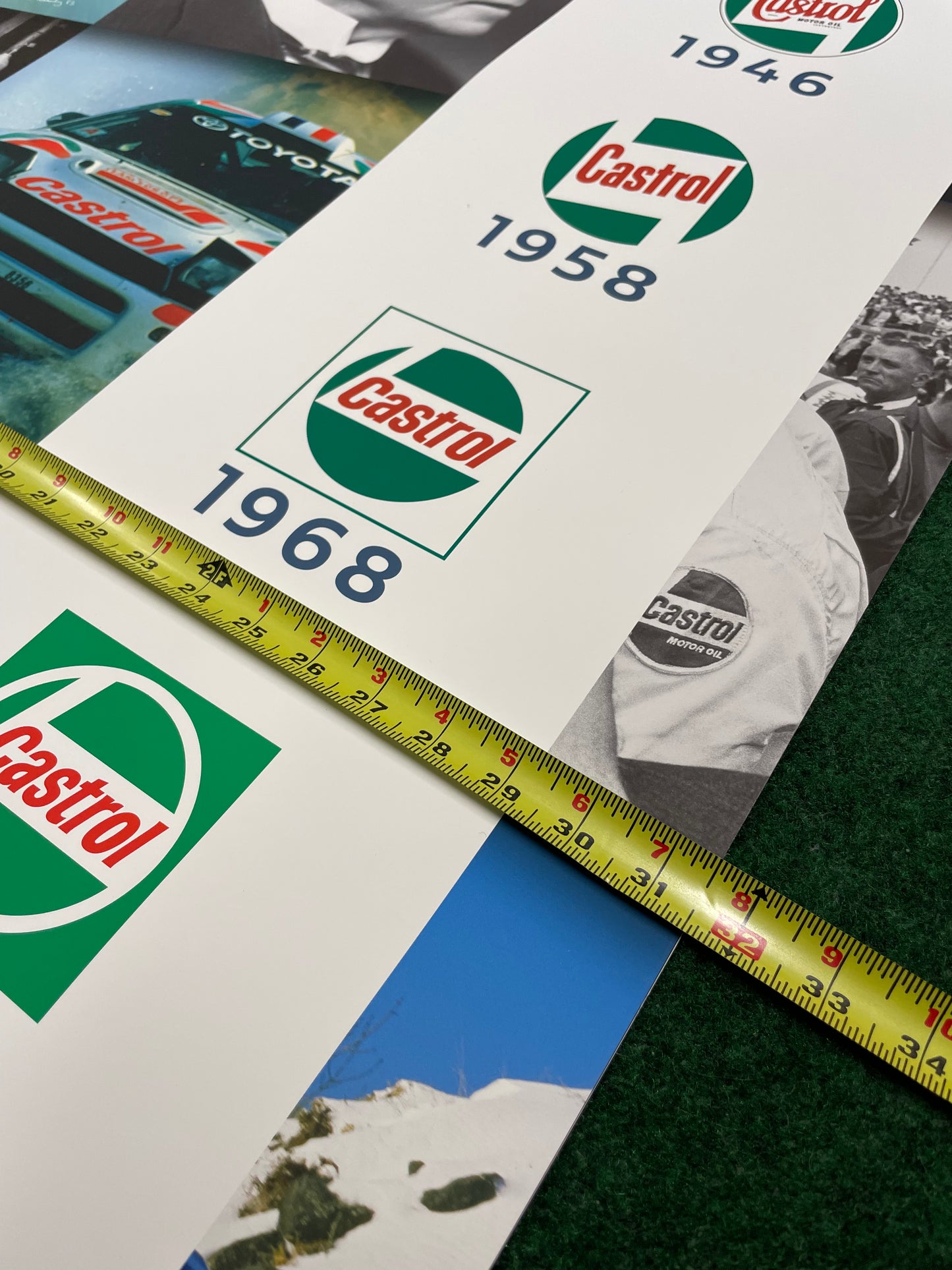 CASTROL Oil - 2023 100 year Company Logo History Timeline Trade Show Display Banner
