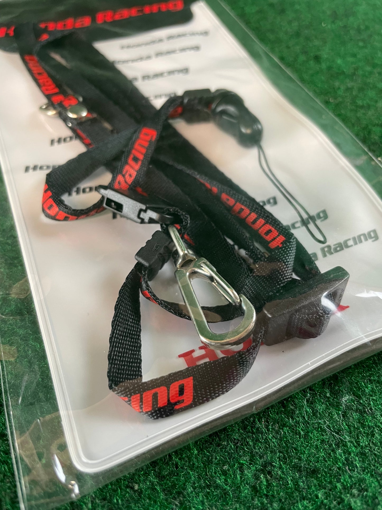 Honda Racing - Black/Red Neck Strap and Pass Holder