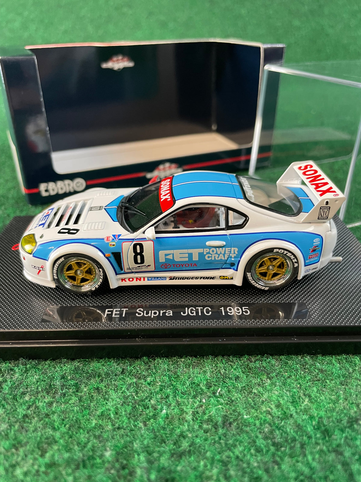 EBBRO - 1995 JGTC FET Sonax Toyota Supra 1/43 Scale Diecast