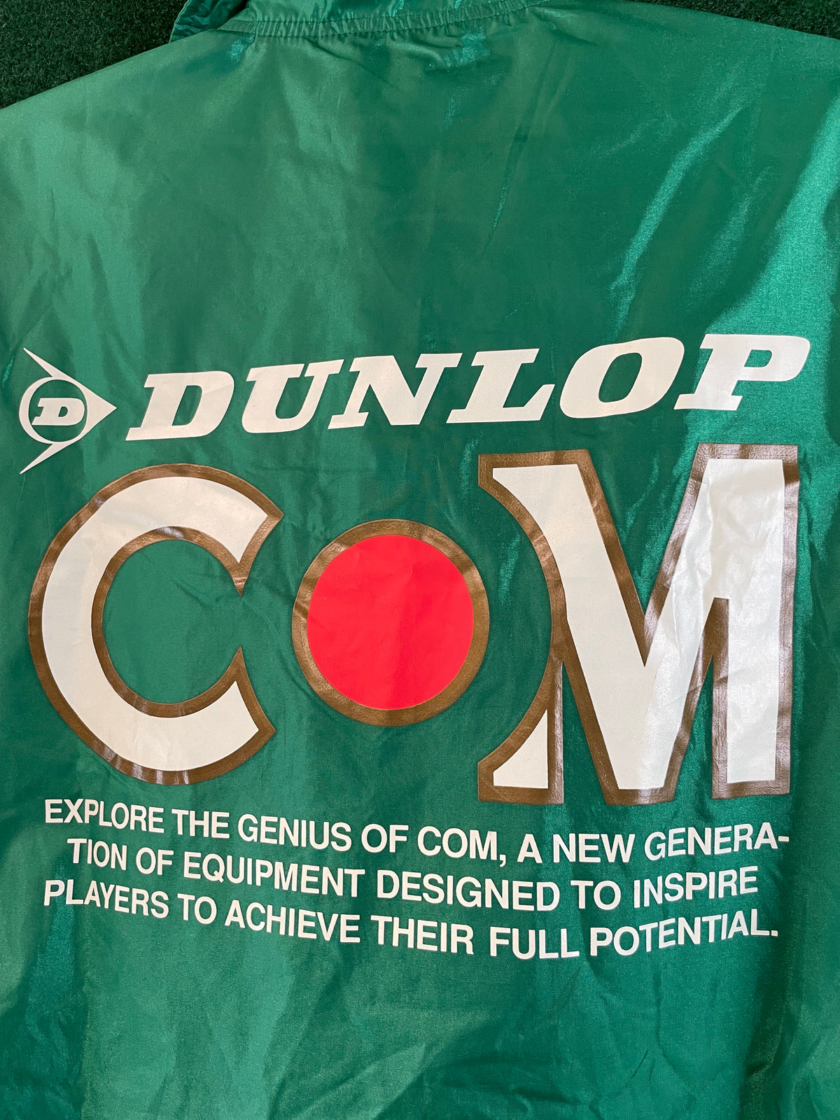DUNLOP COM - Vintage Green Nylon Windbreaker Jacket