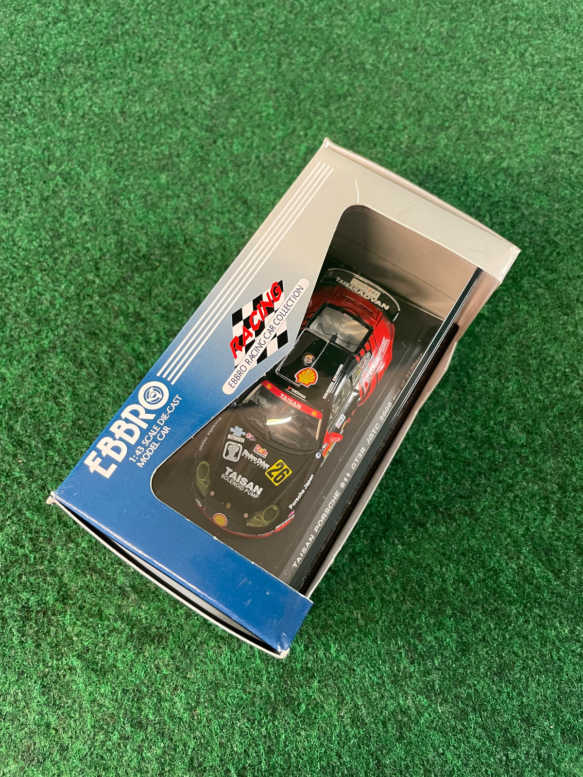 EBBRO Racing Car Collection - 2000 Taisan ADVAN Eclipse Porsche 911 GT3R 1/43 Scale Diecast