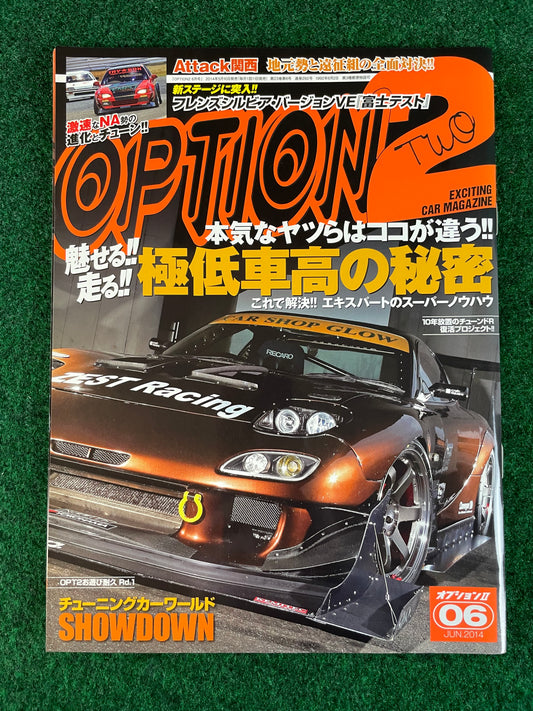 Option2 Magazine - June 2014 (Car Shop Glow Mazda RX-7 Cover)