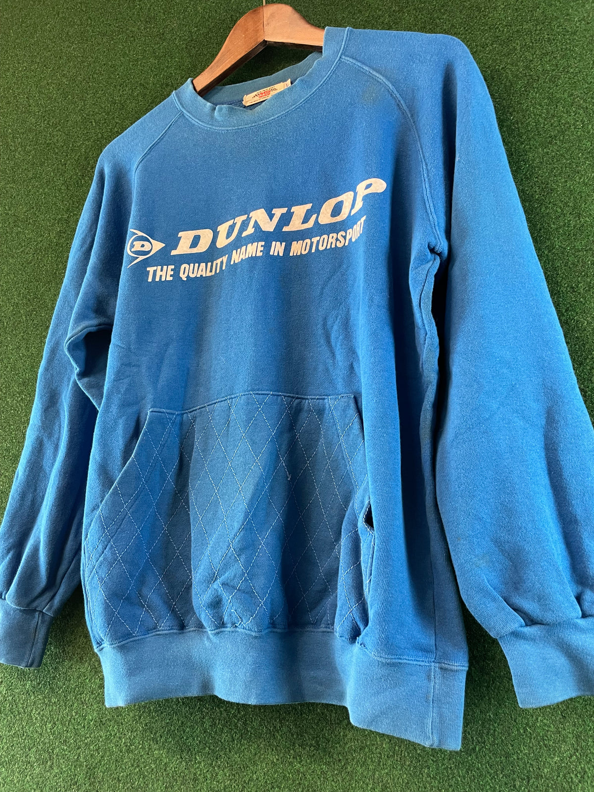 DUNLOP Motorsport - Vintage Blue Front Pocket Sweatshirt