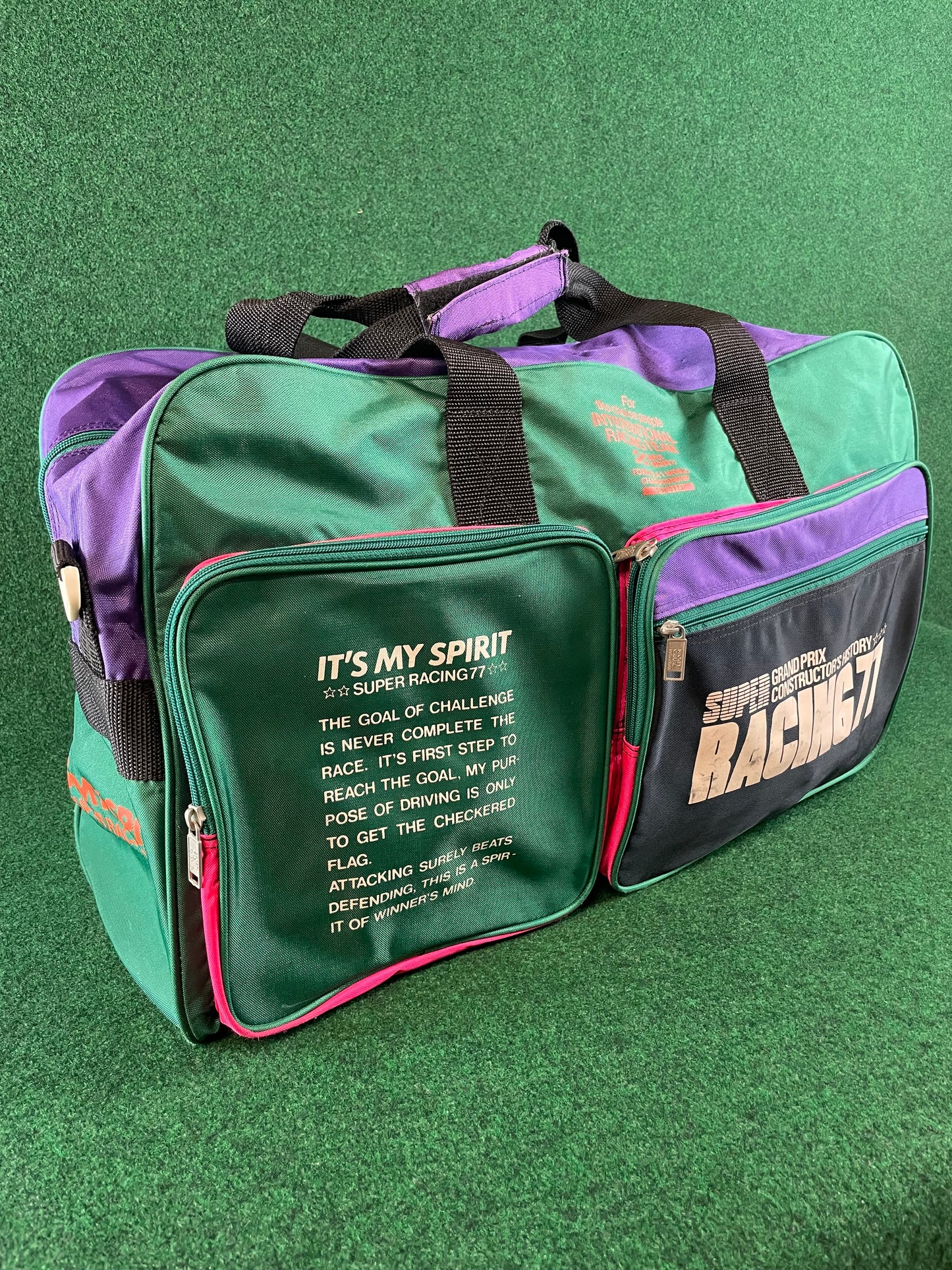 SUPER RACING 77 - Grand Prix Constructor’s History Vintage Duffle Bag